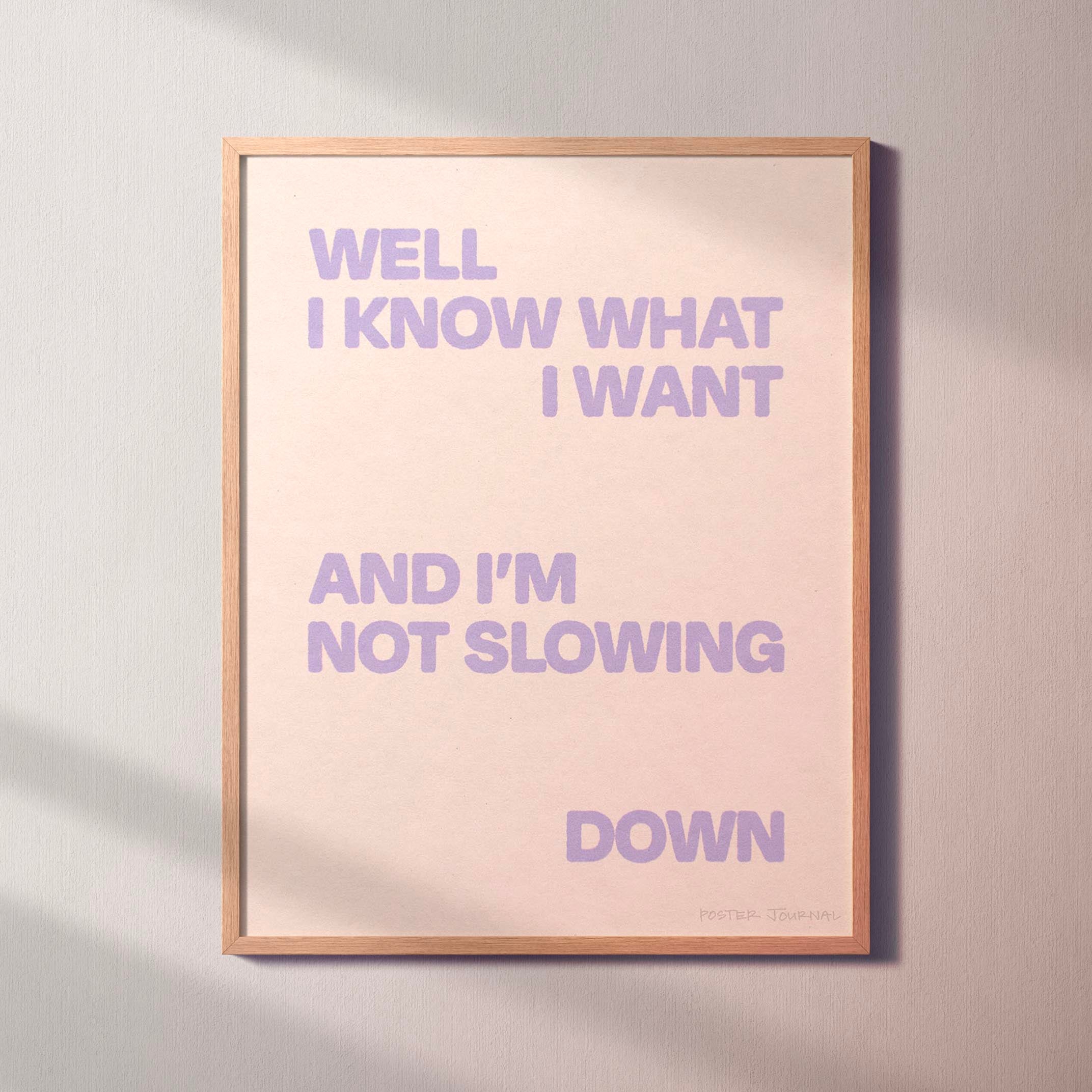 SLOWING PRINT