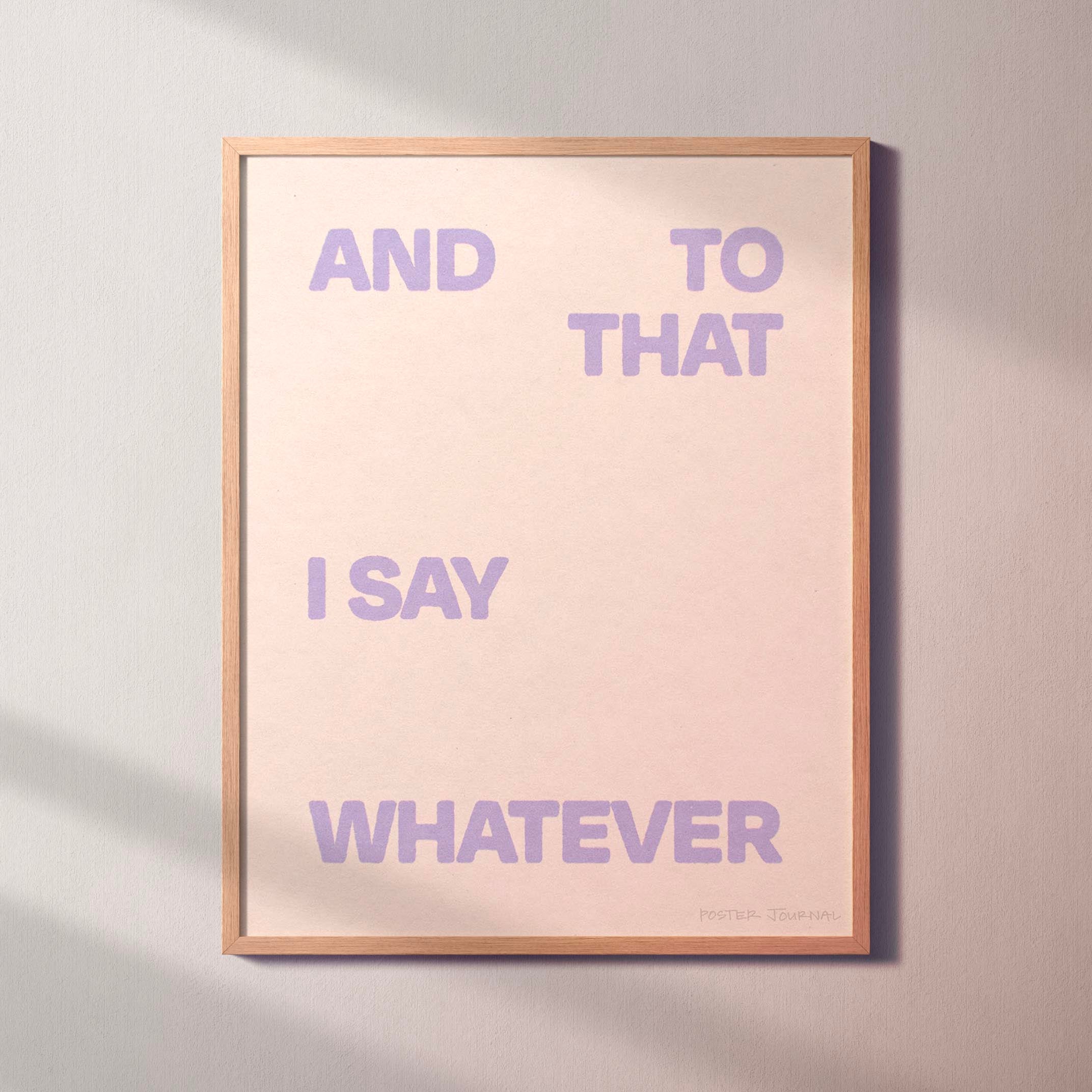 WHATEVER PRINT