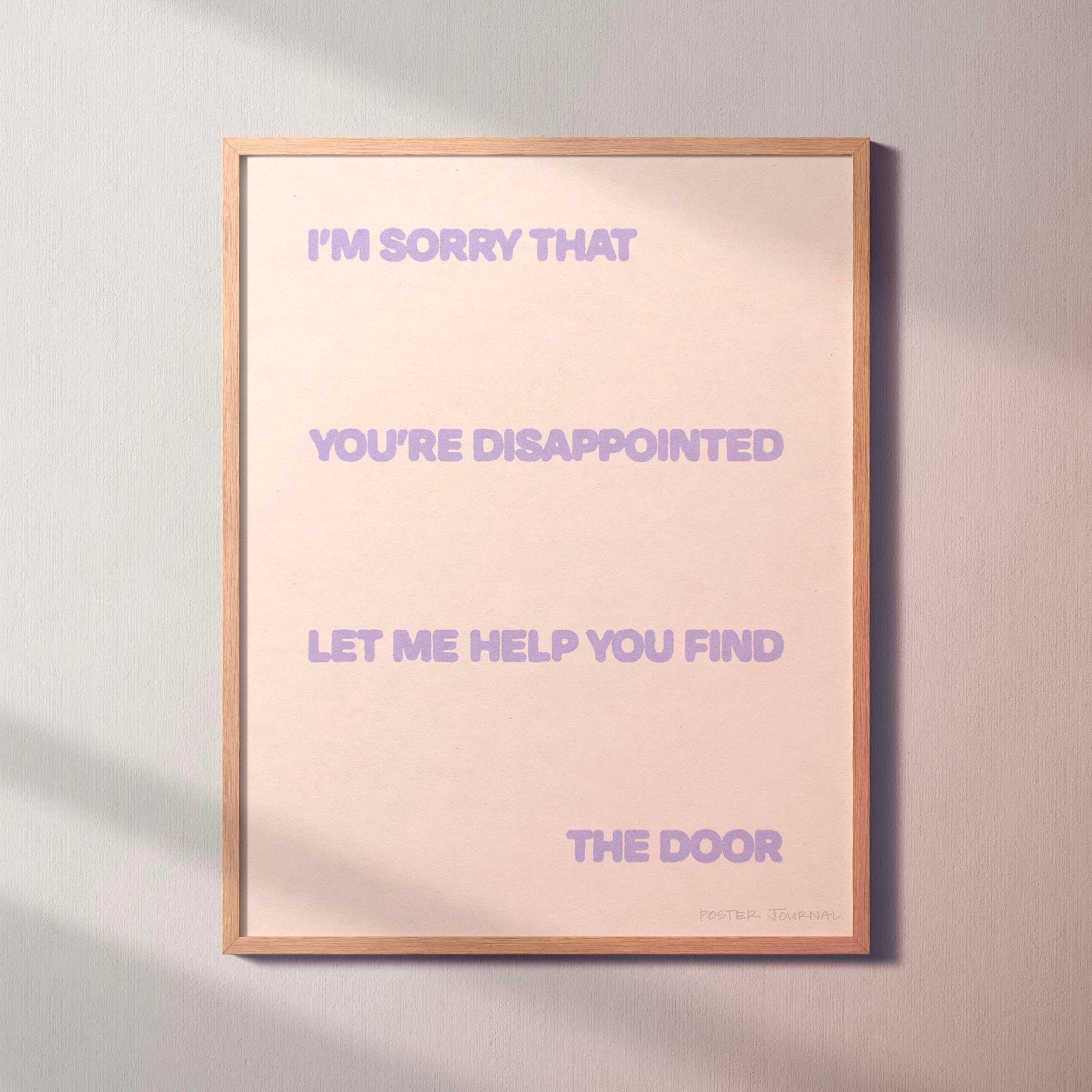 DISAPPOINTED PRINT