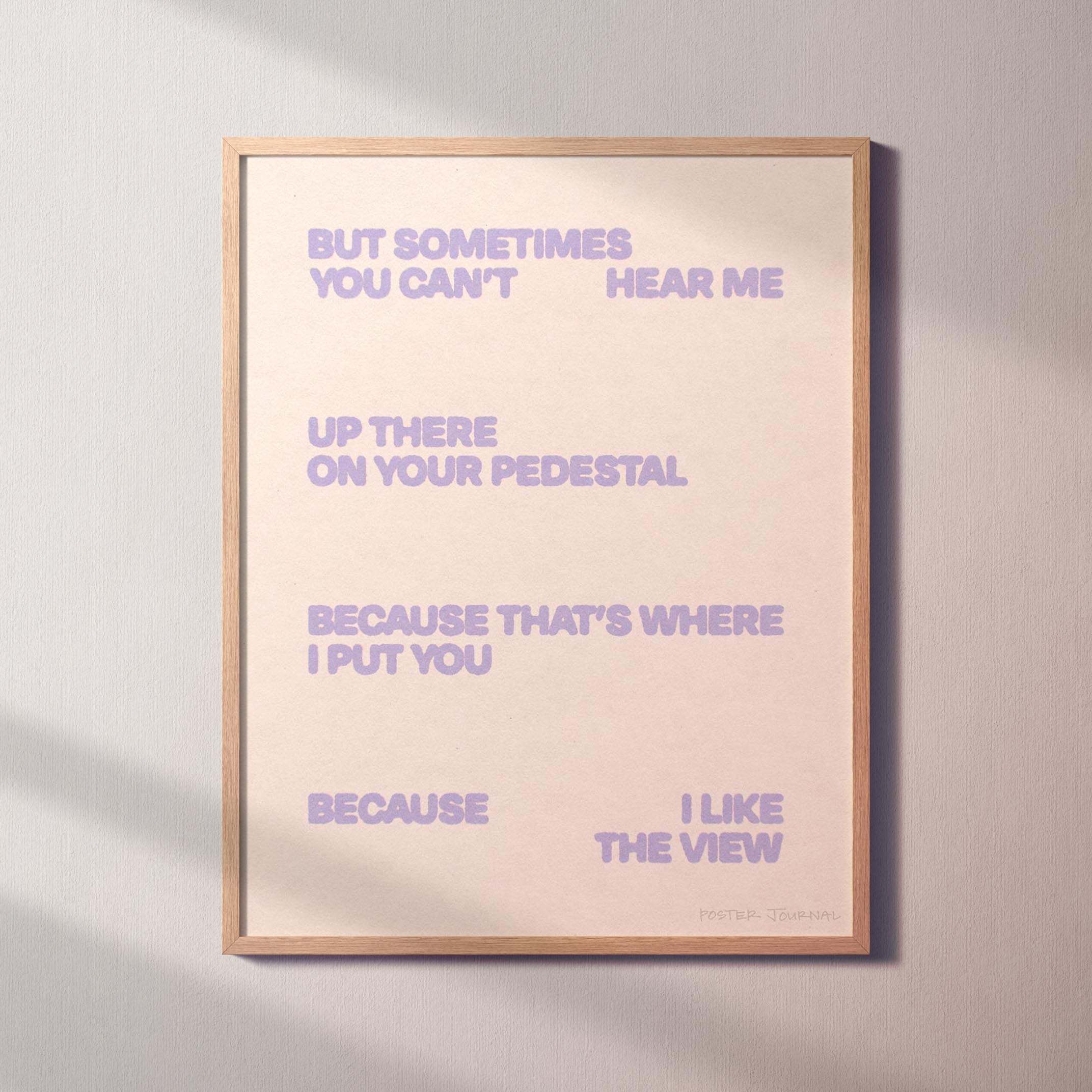 PEDESTAL PRINT