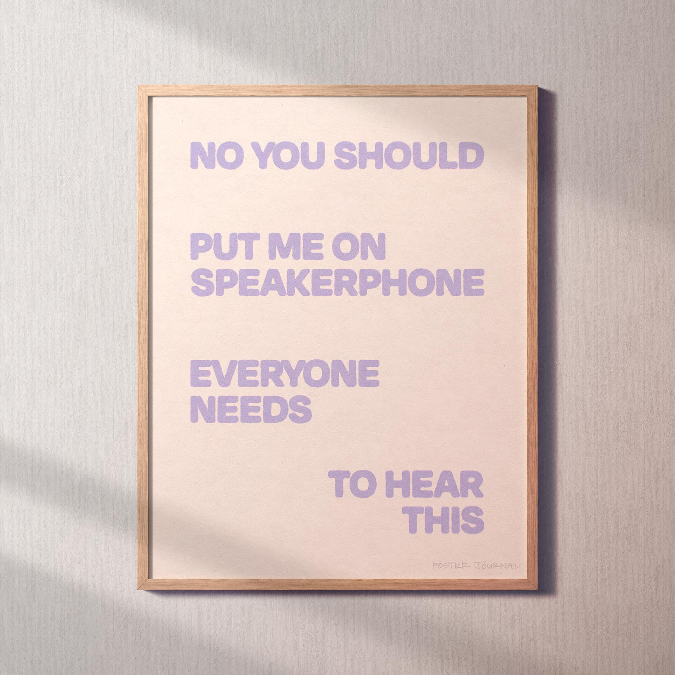 SPEAKERPHONE PRINT