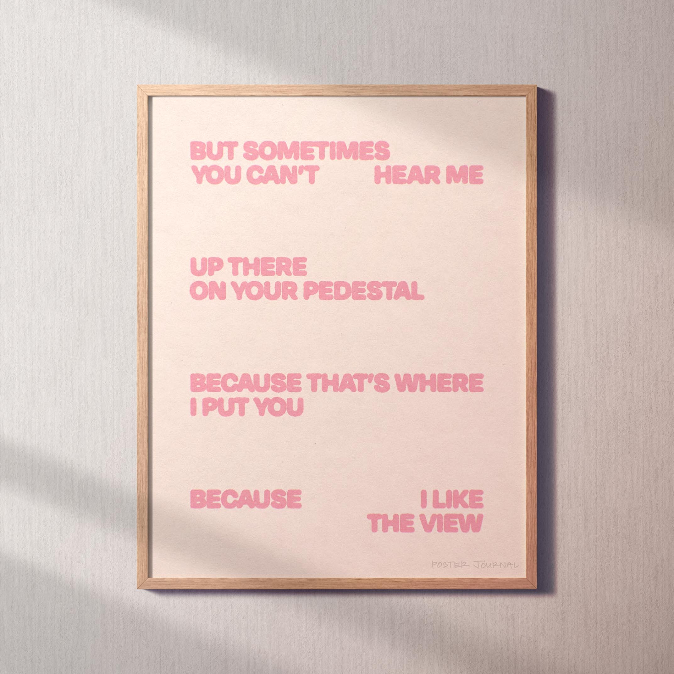 PEDESTAL PRINT