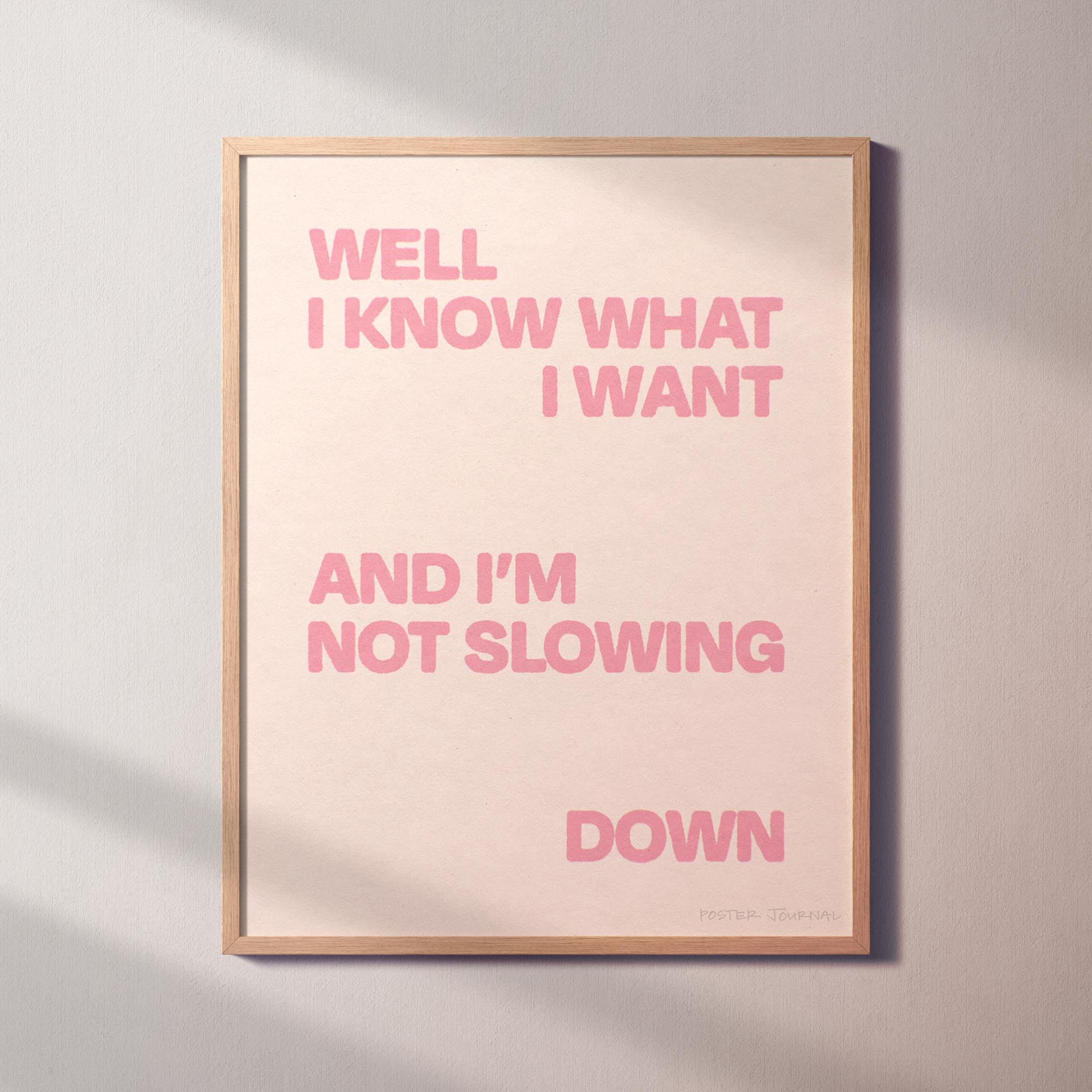 SLOWING PRINT