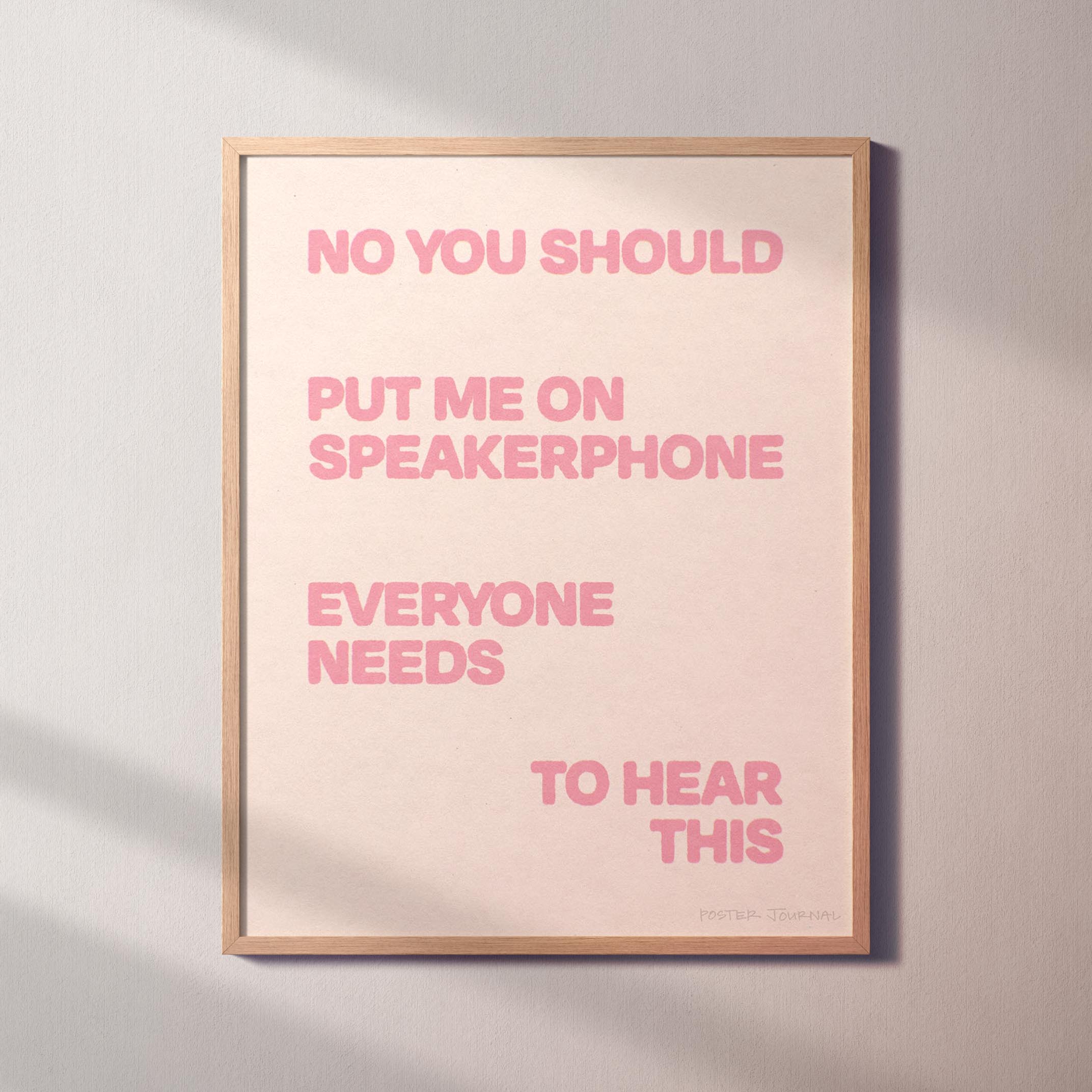 SPEAKERPHONE PRINT