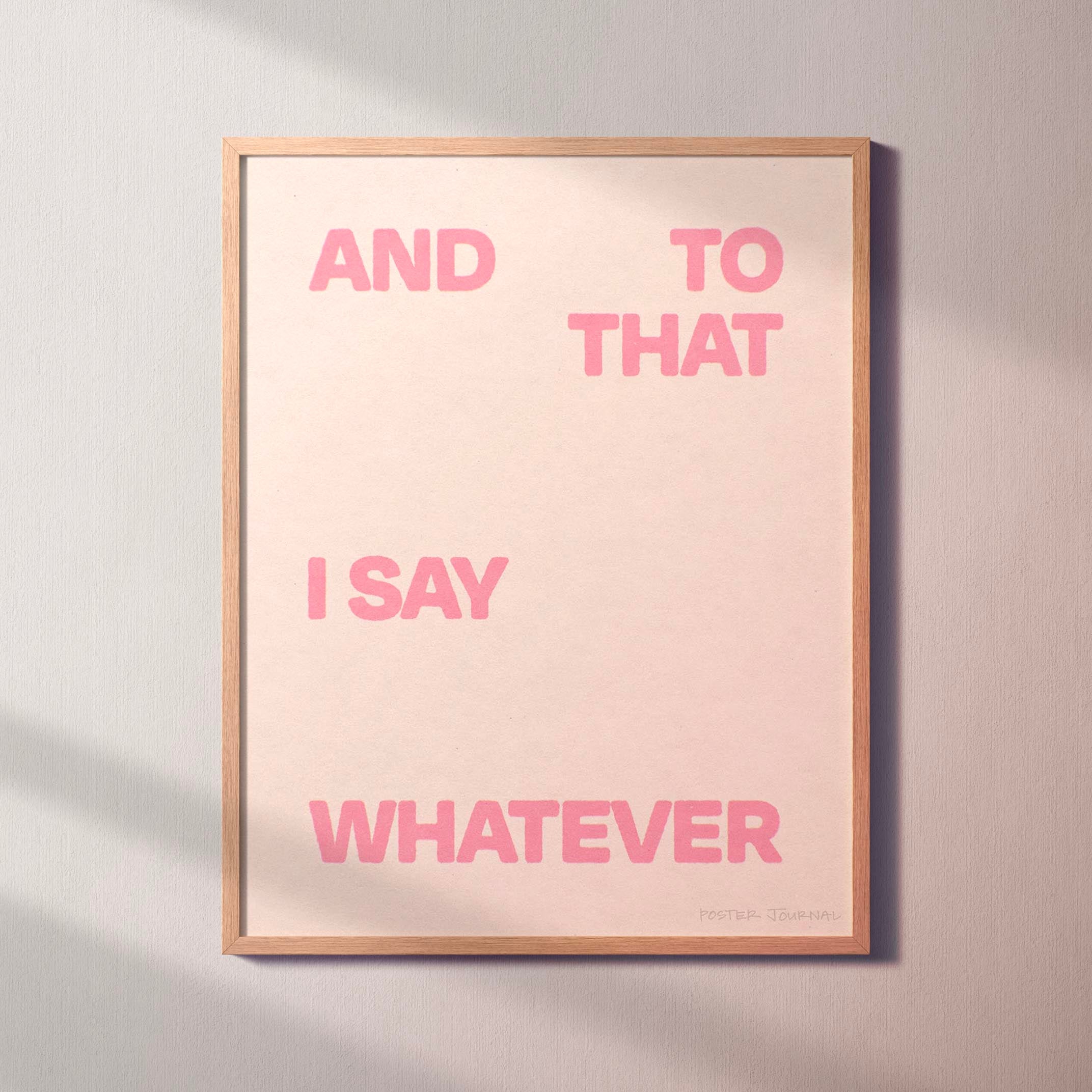 WHATEVER PRINT