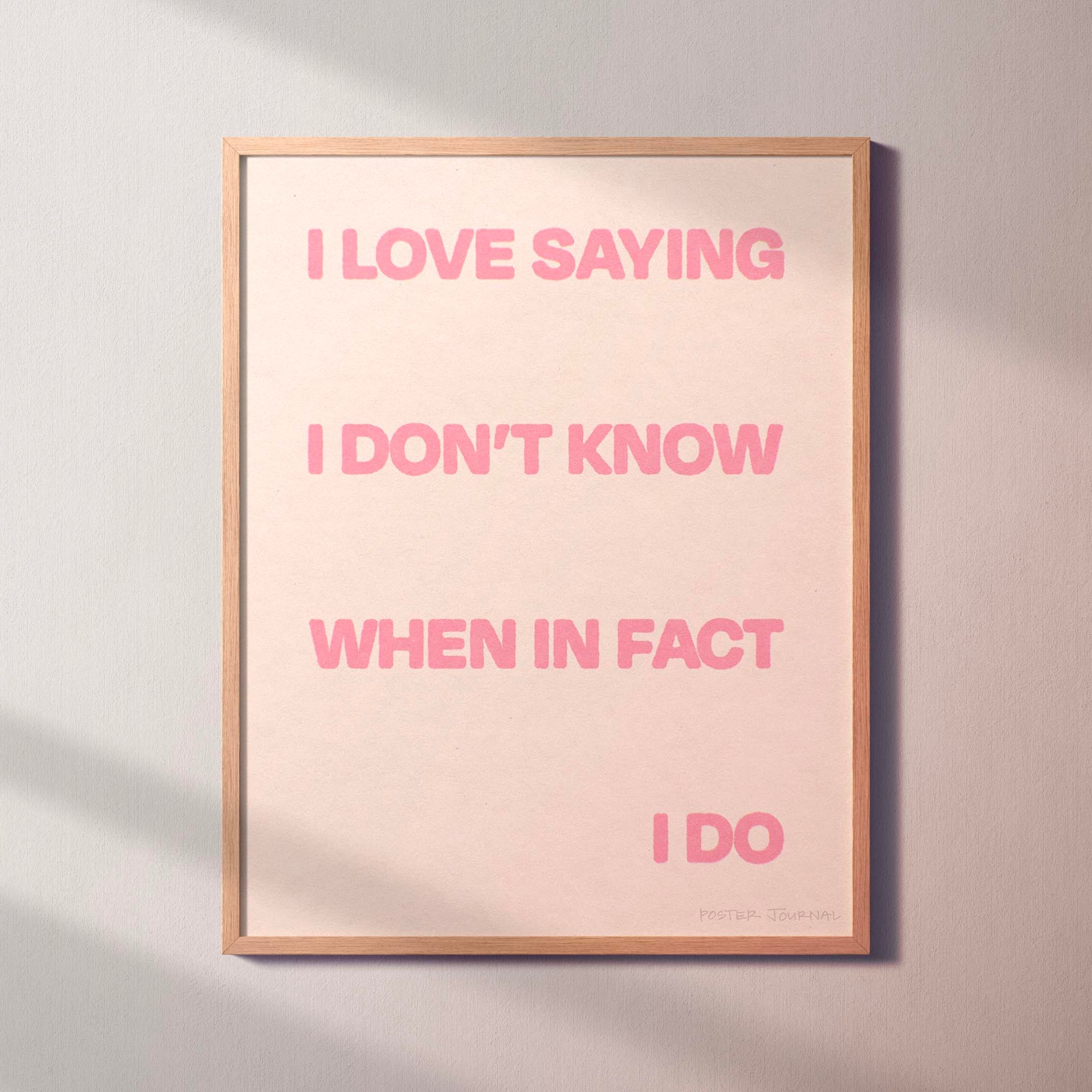 SAYING PRINT