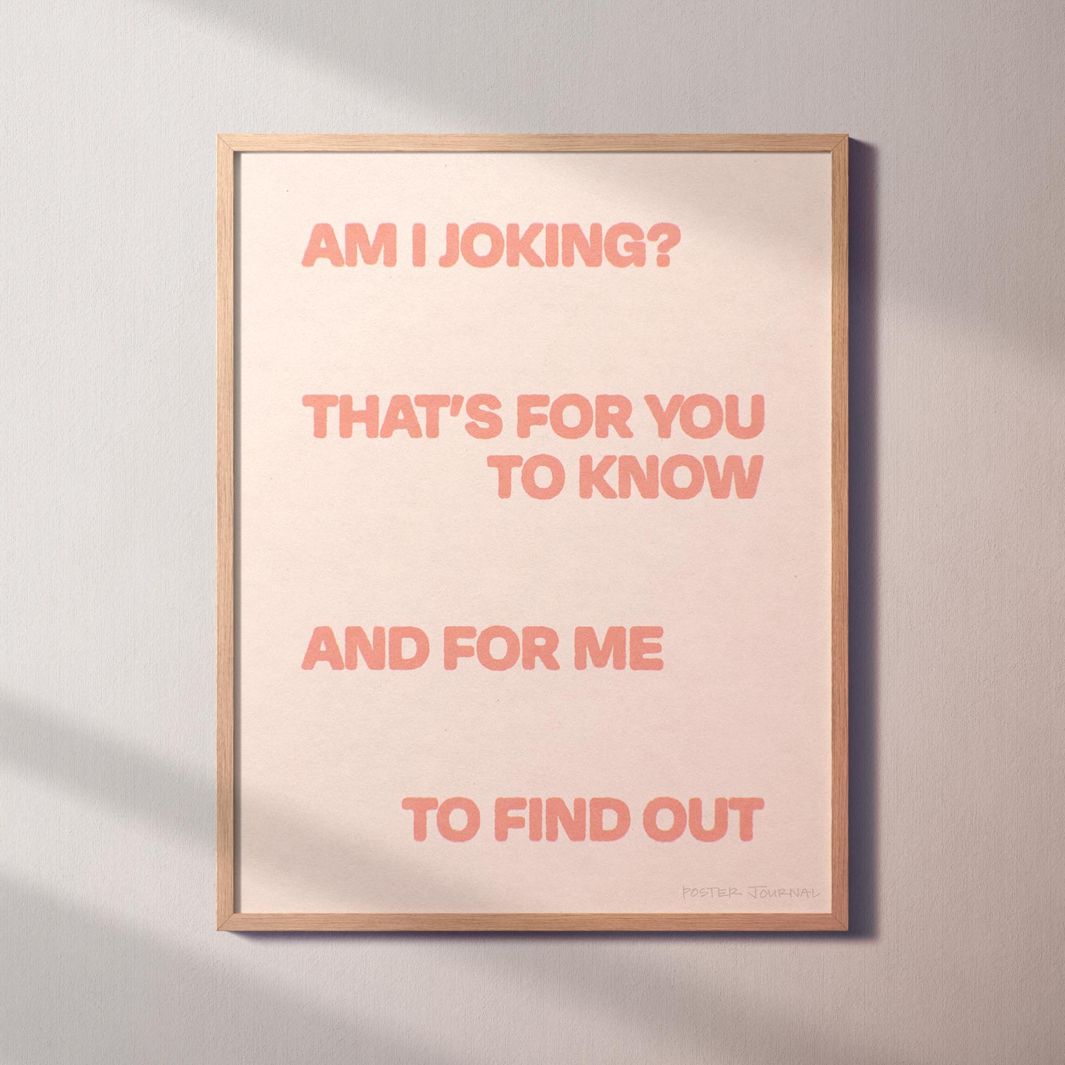 JOKING PRINT