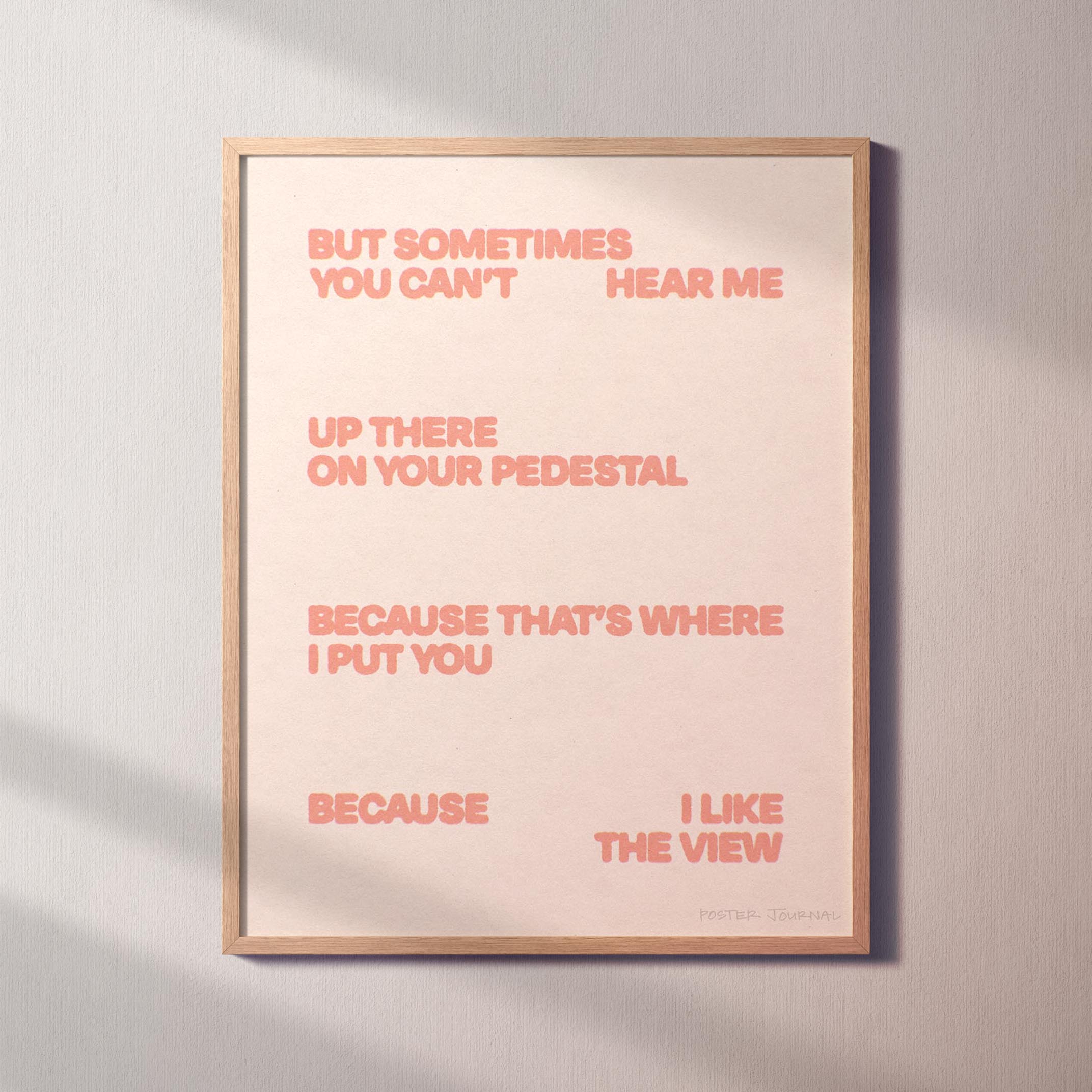 PEDESTAL PRINT