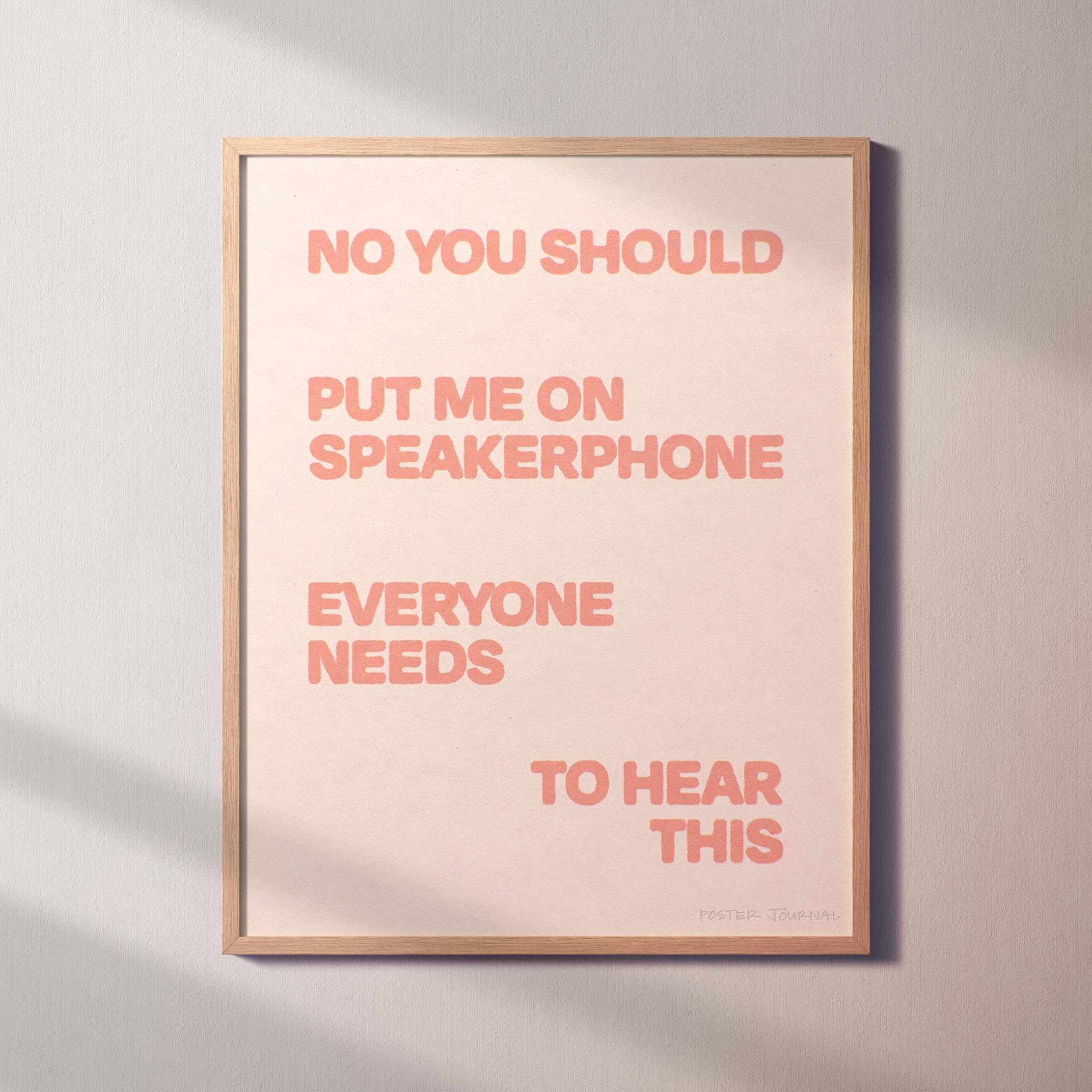 SPEAKERPHONE PRINT