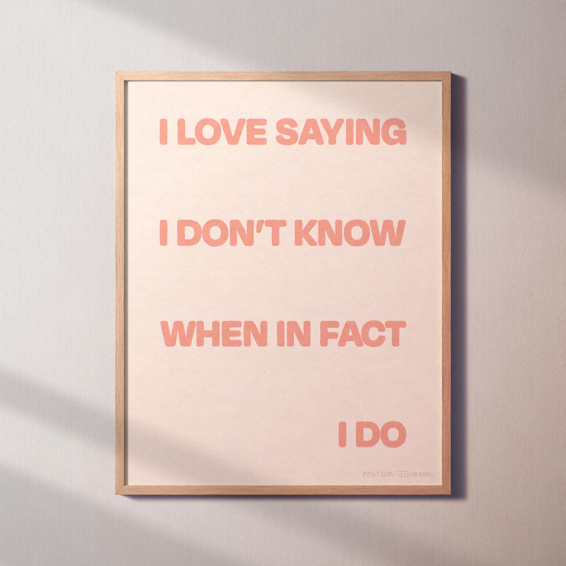 SAYING PRINT