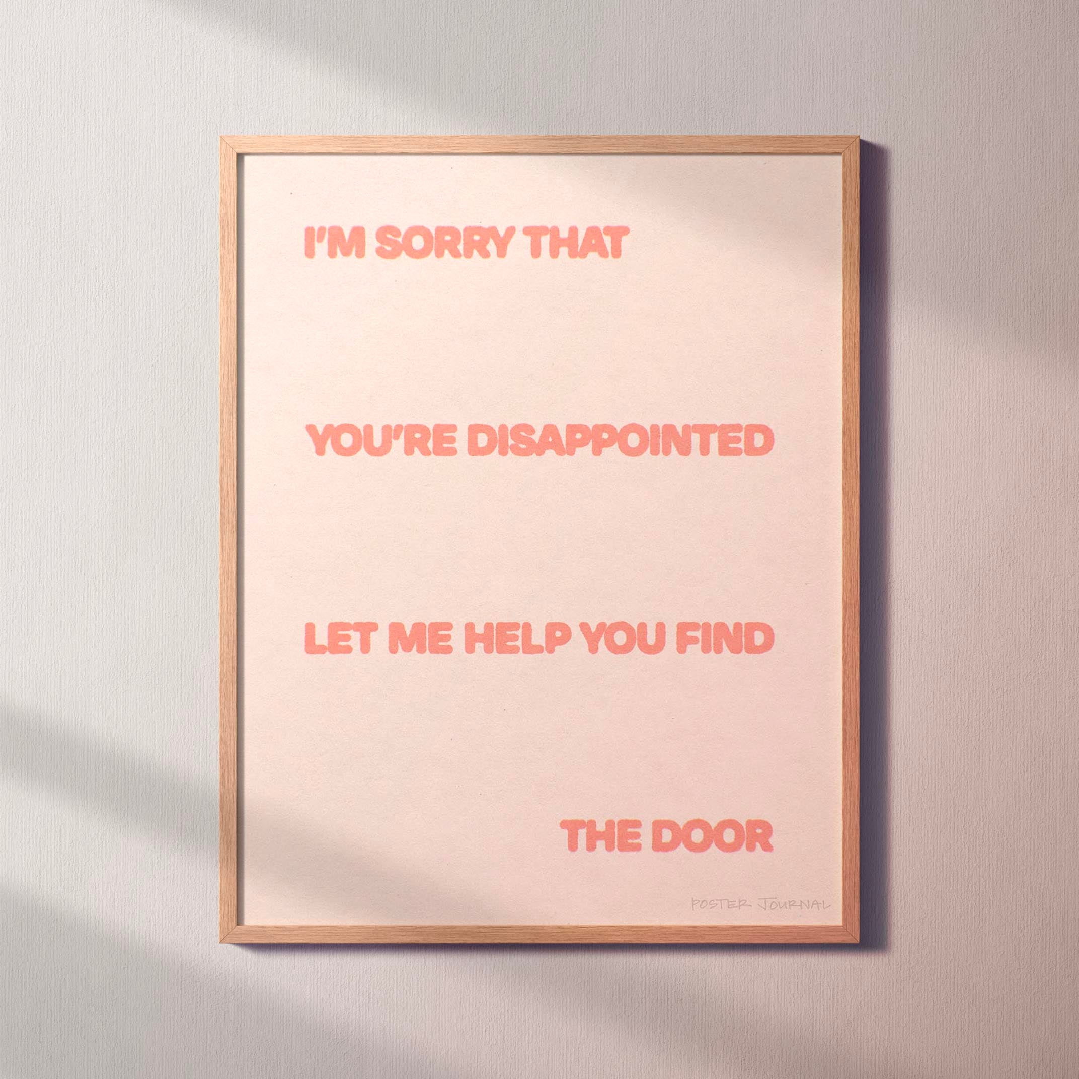 DISAPPOINTED PRINT