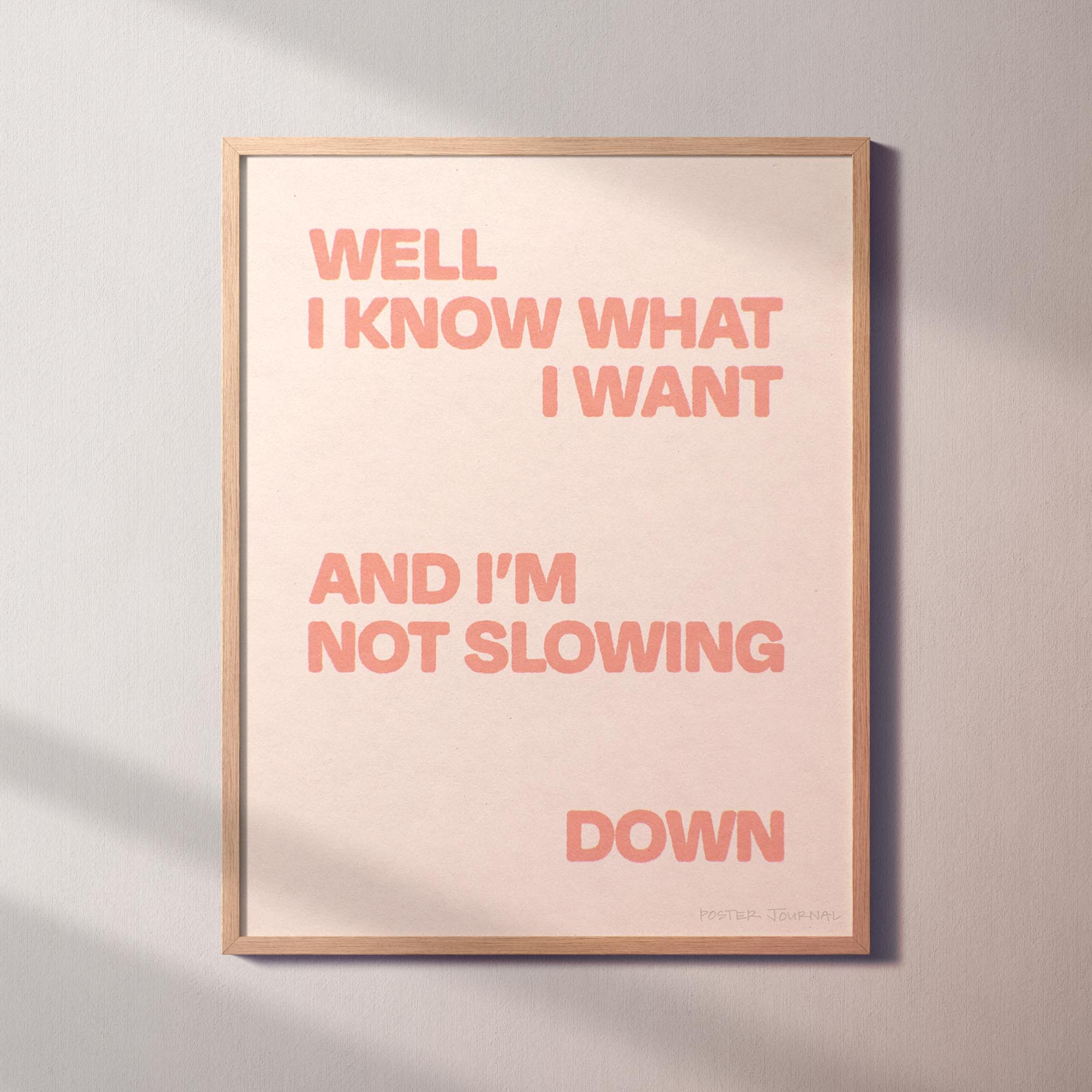 SLOWING PRINT