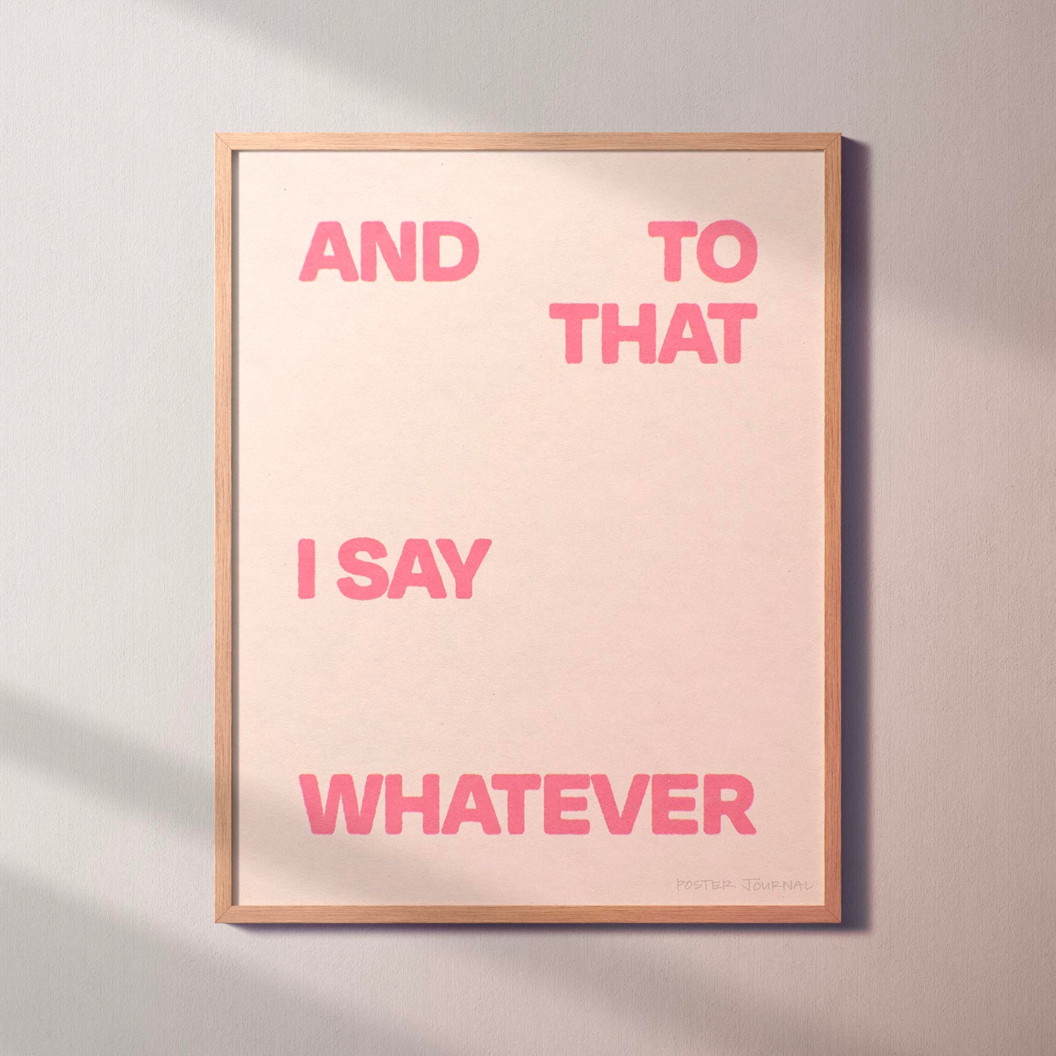 WHATEVER PRINT