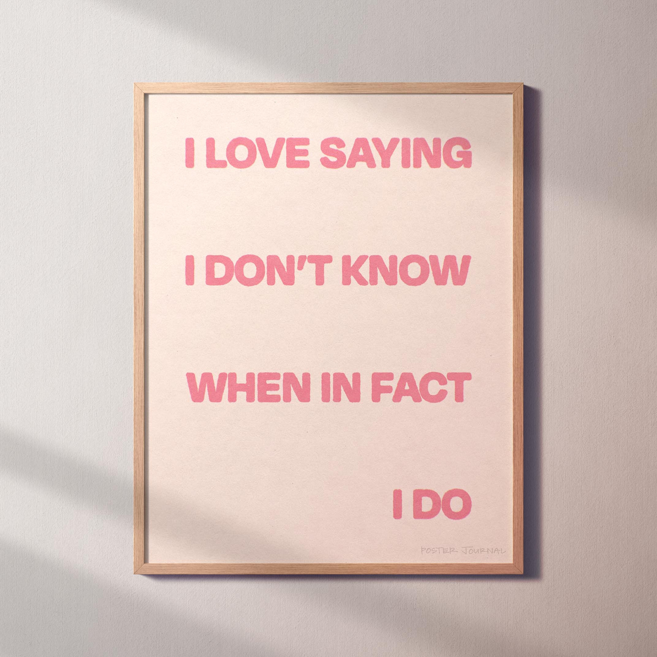 SAYING PRINT