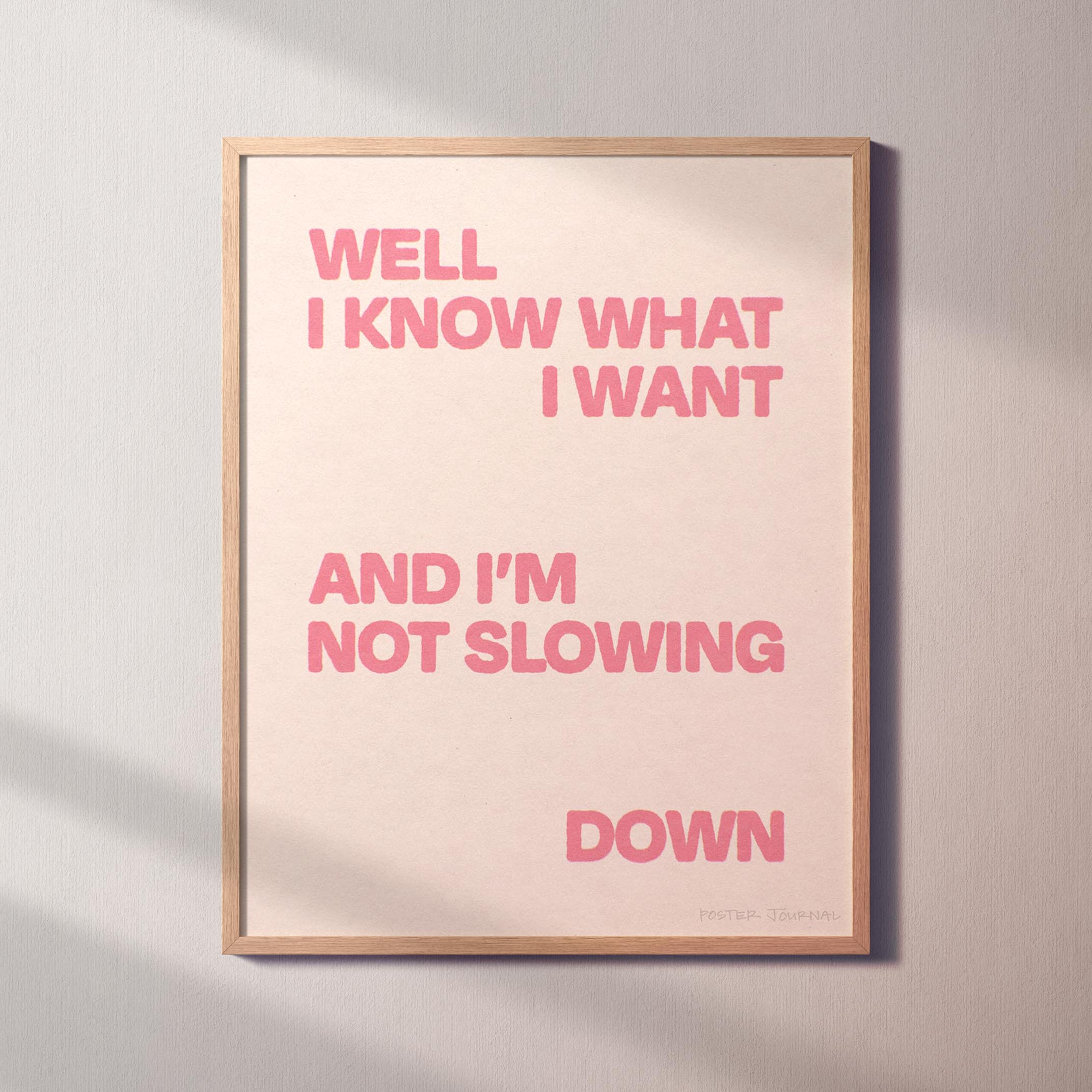 SLOWING PRINT