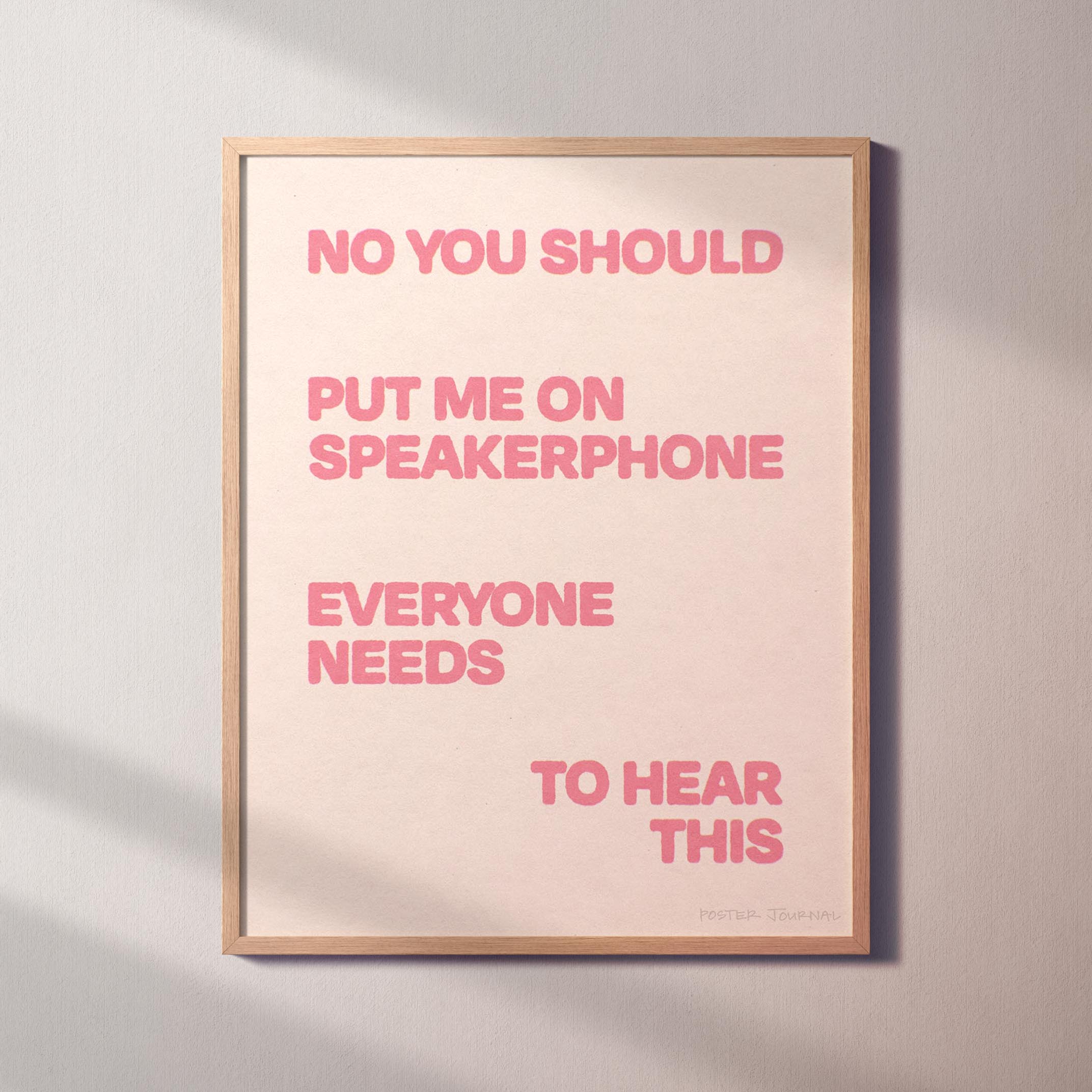 SPEAKERPHONE PRINT