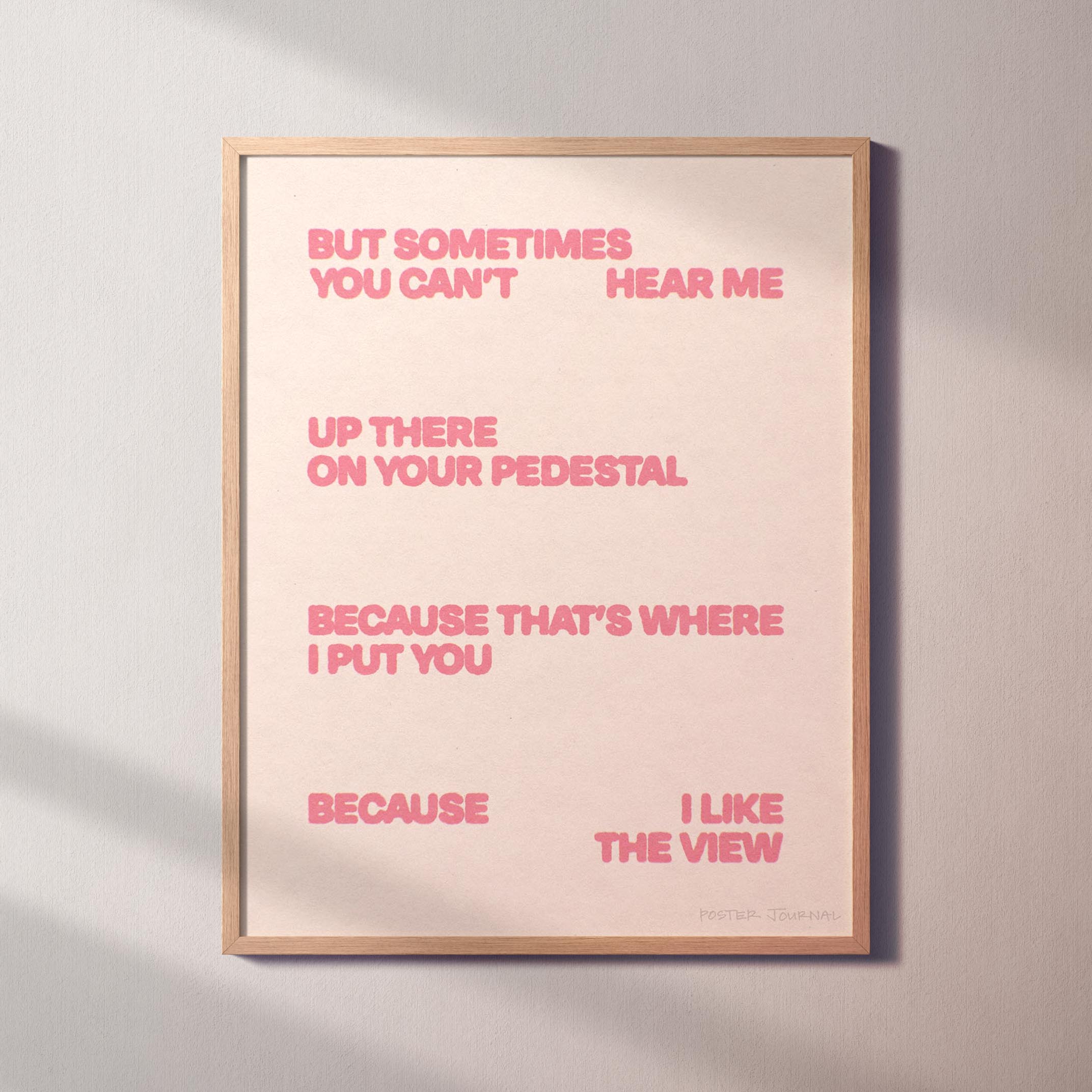 PEDESTAL PRINT
