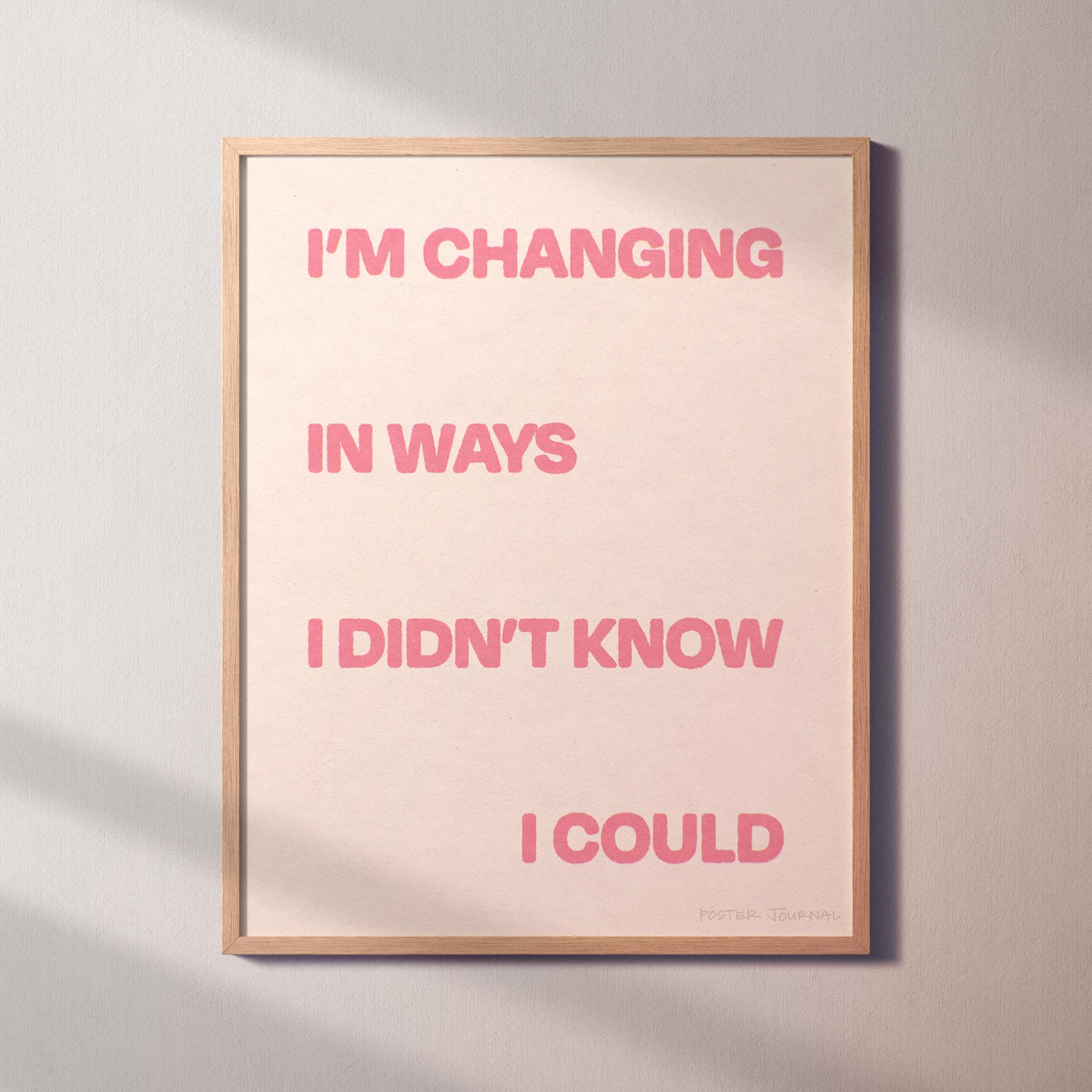 CHANGING PRINT