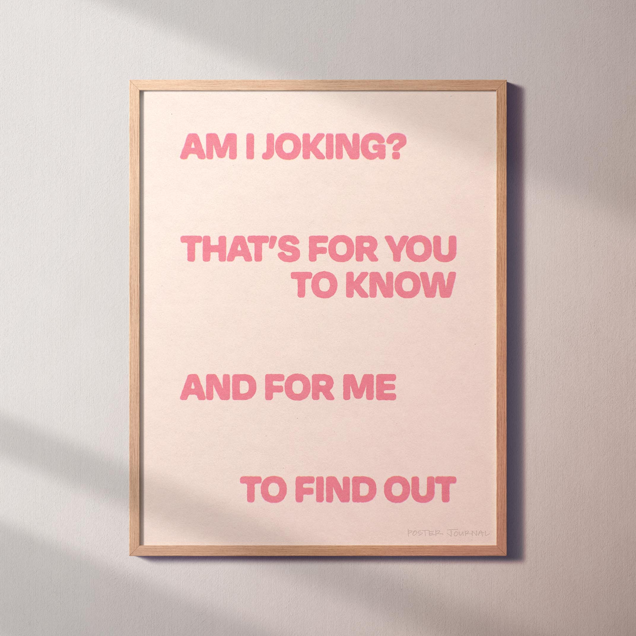 JOKING PRINT