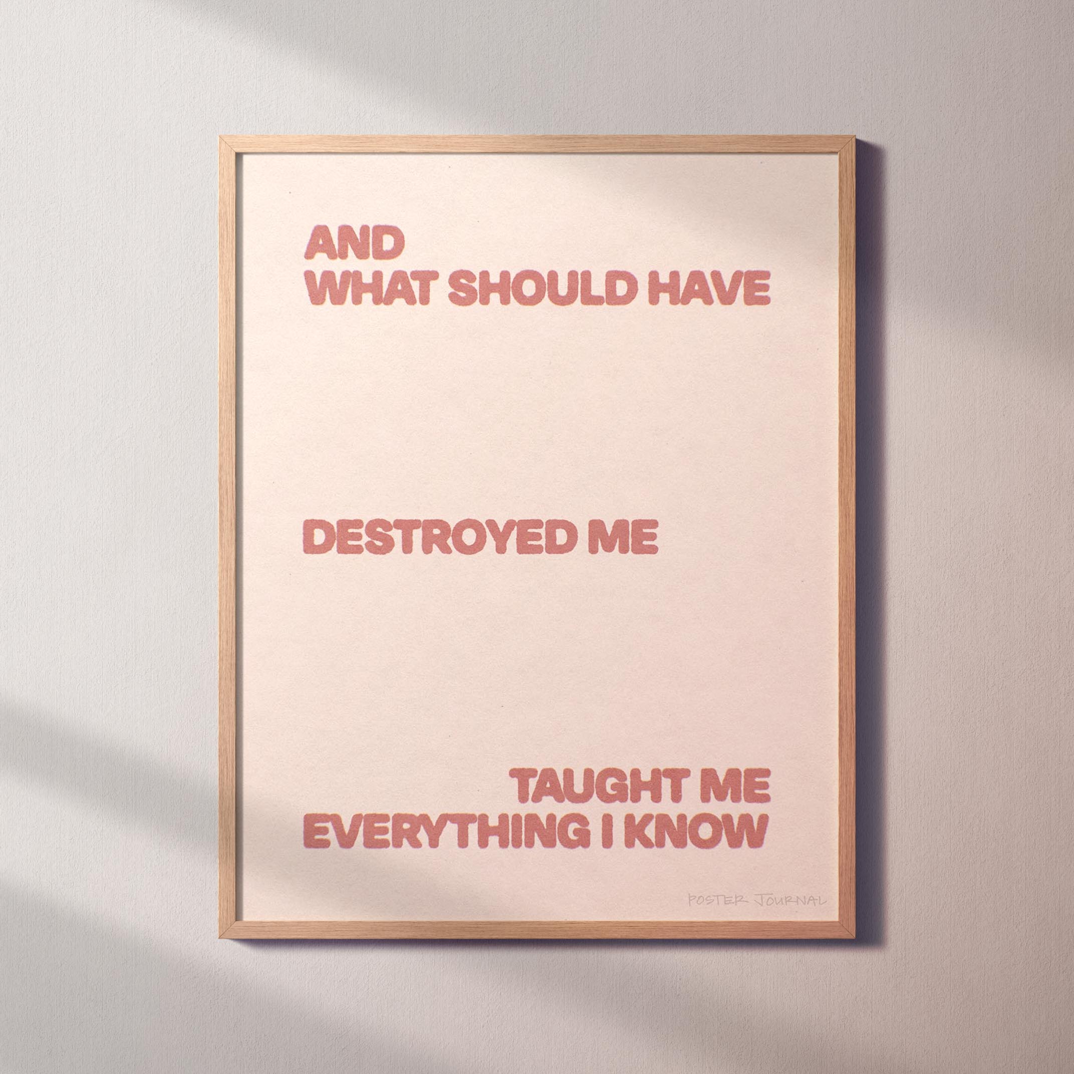 DESTROYED PRINT