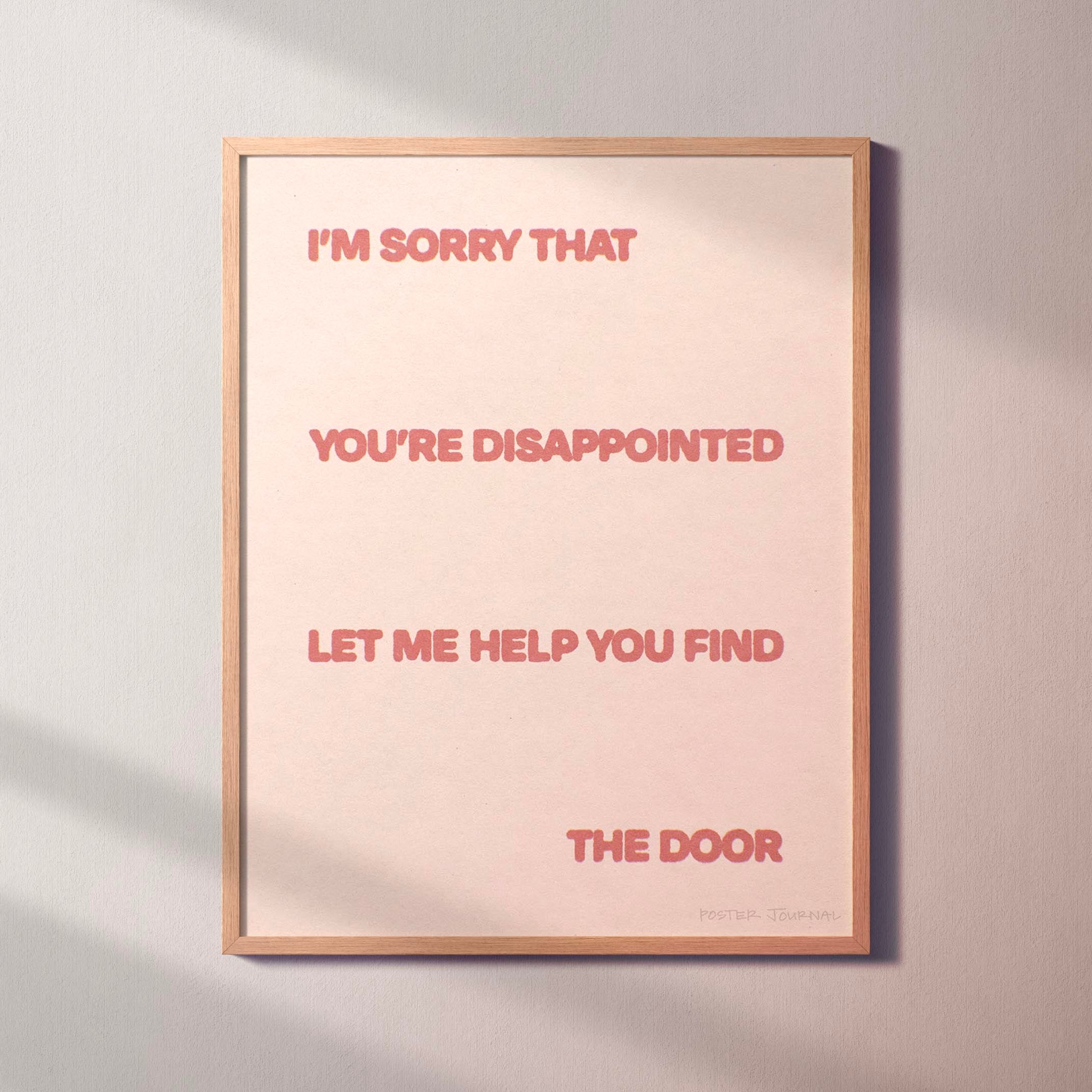 DISAPPOINTED PRINT