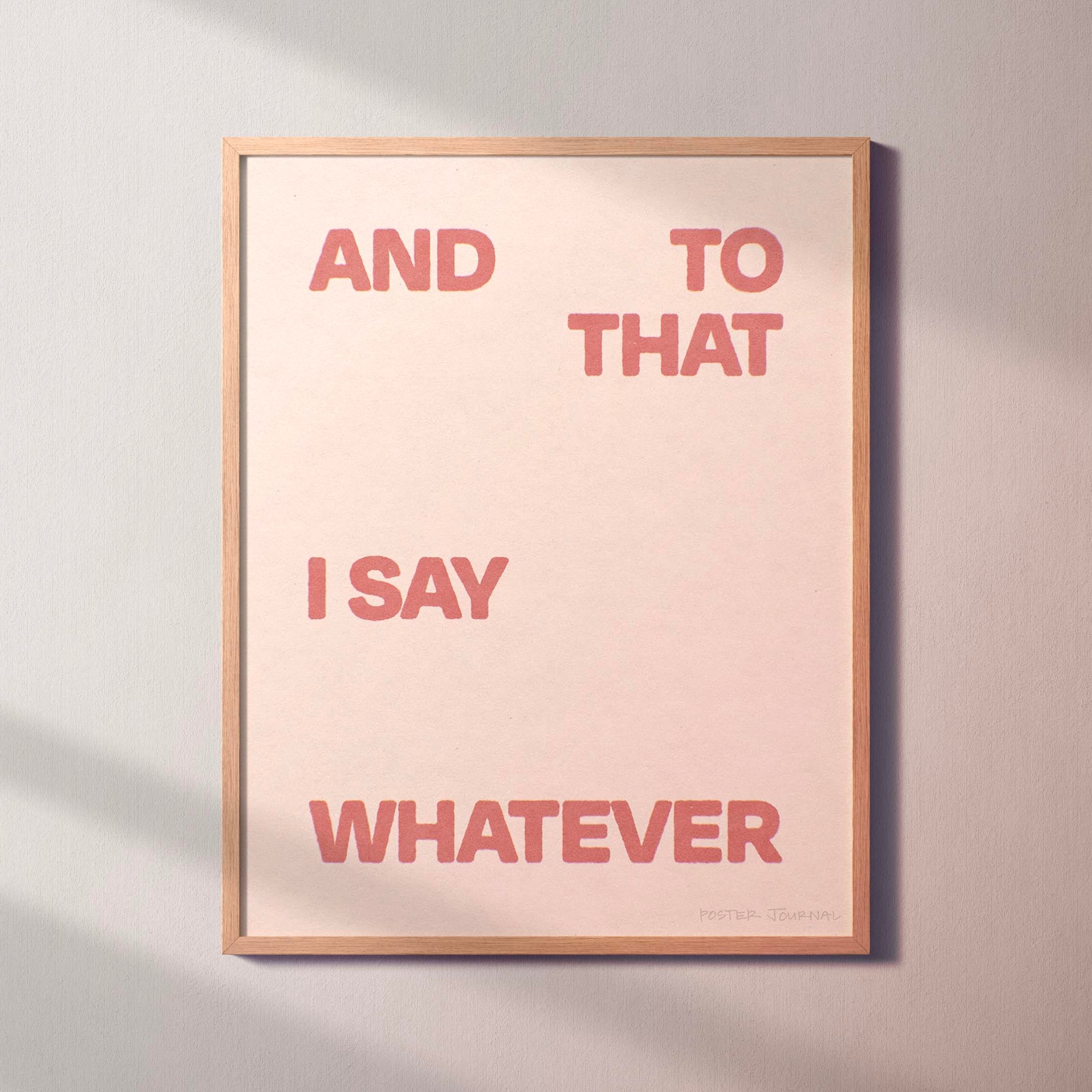 WHATEVER PRINT