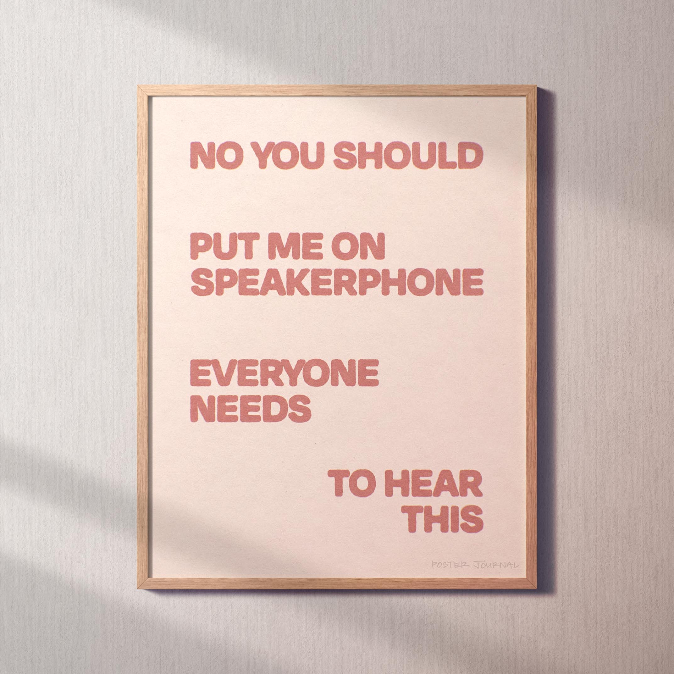 SPEAKERPHONE PRINT