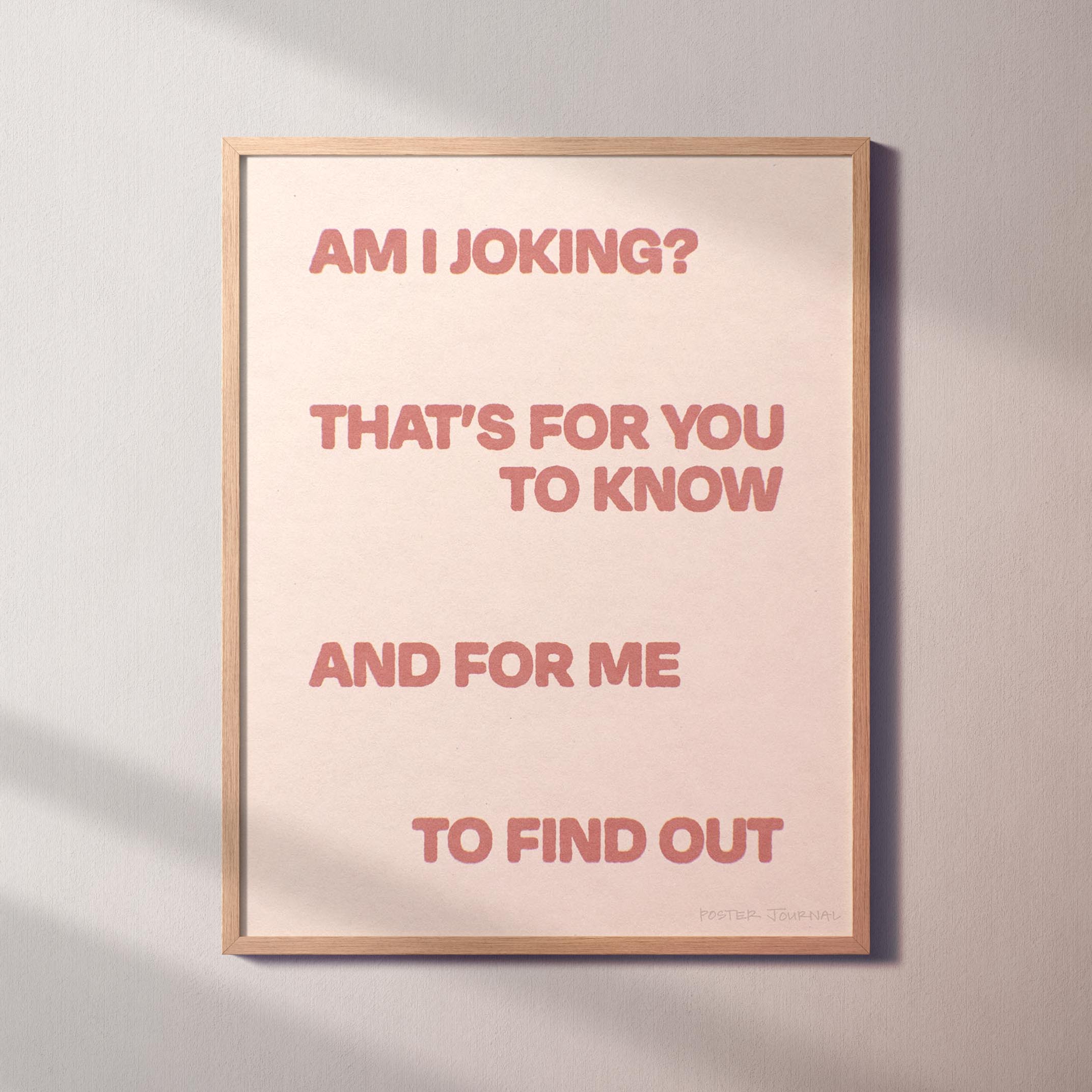 JOKING PRINT