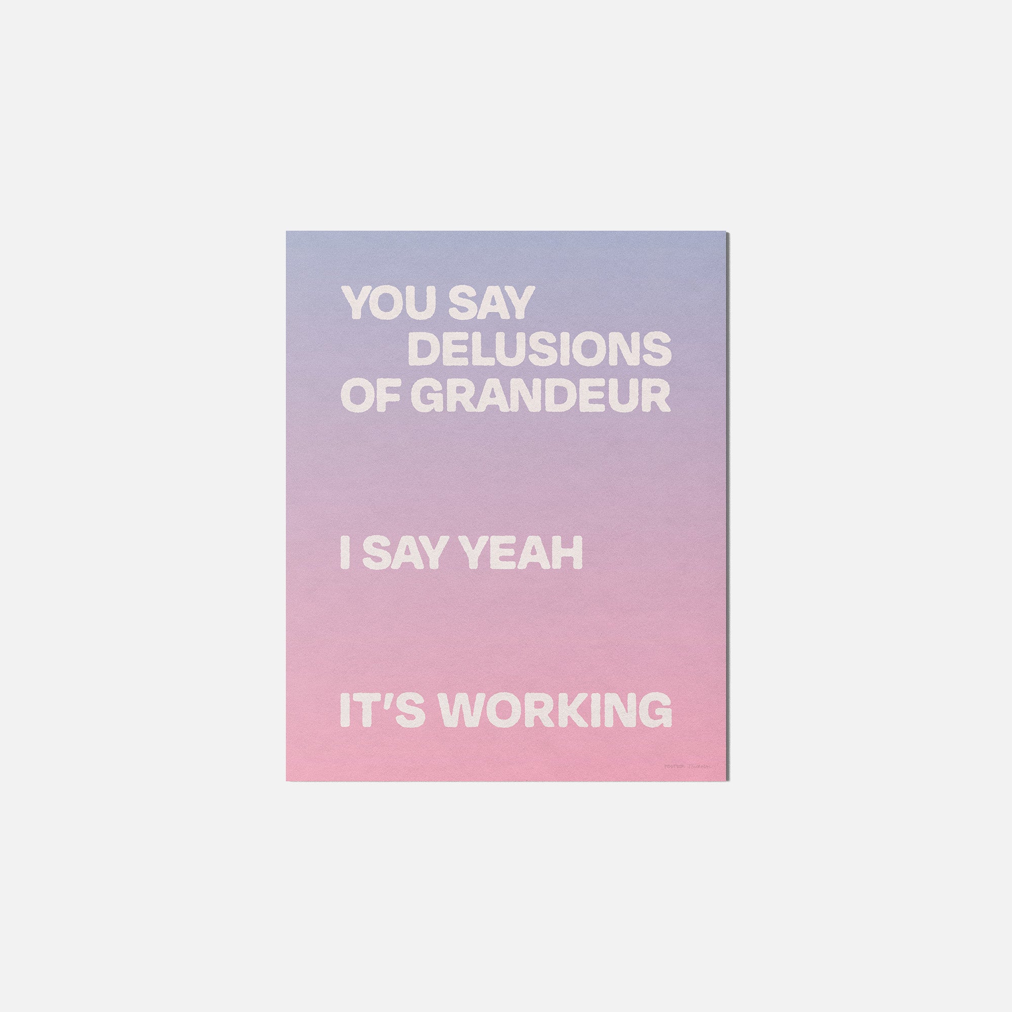 DELUSIONS PRINT