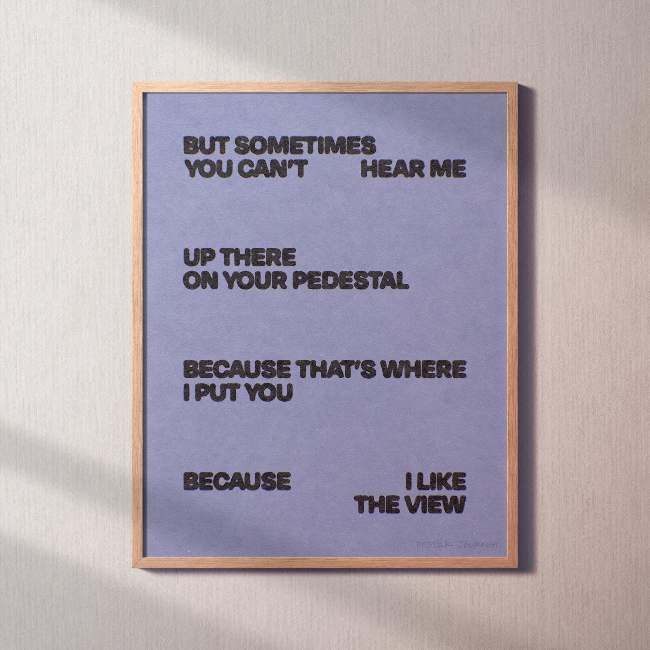 PEDESTAL PRINT