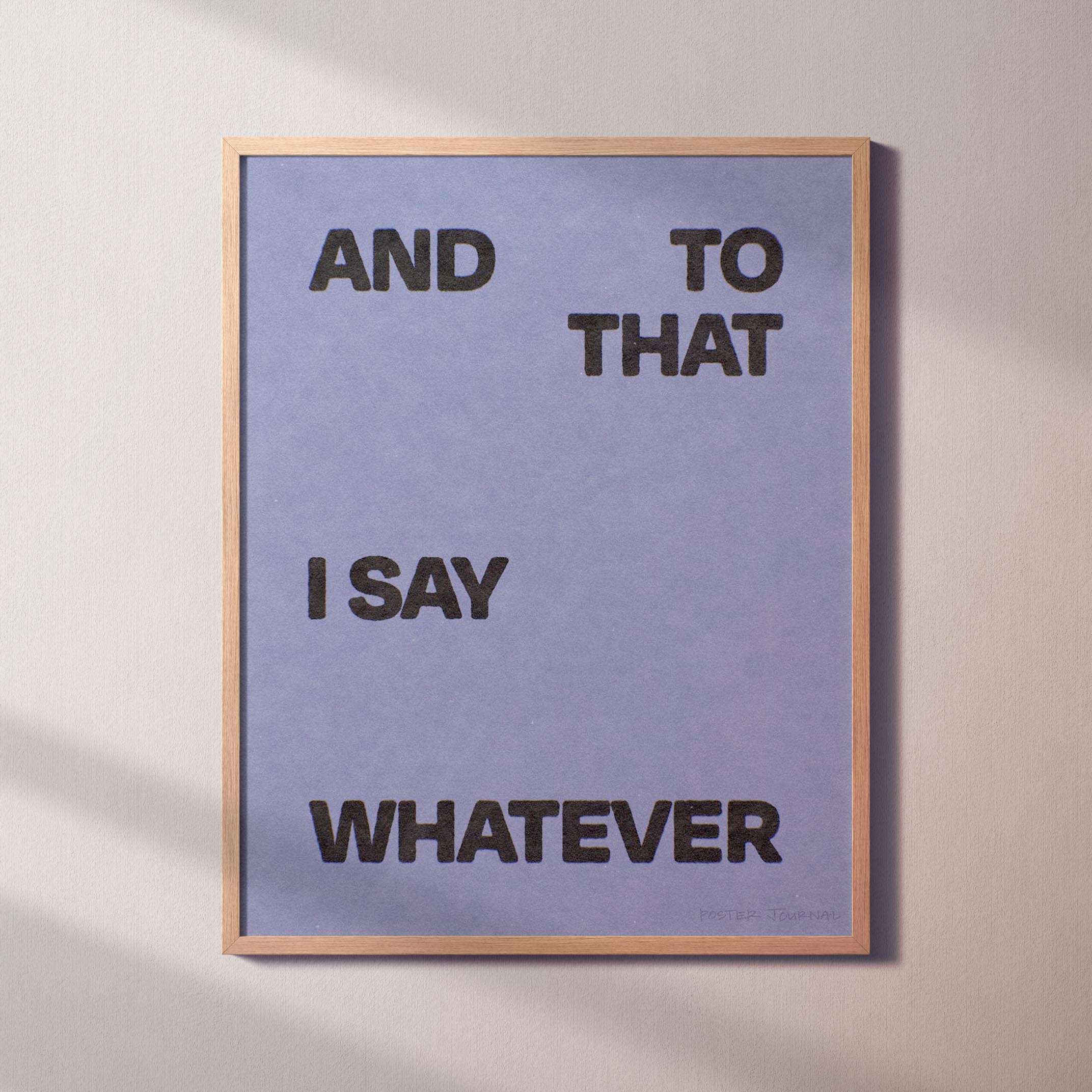 WHATEVER PRINT