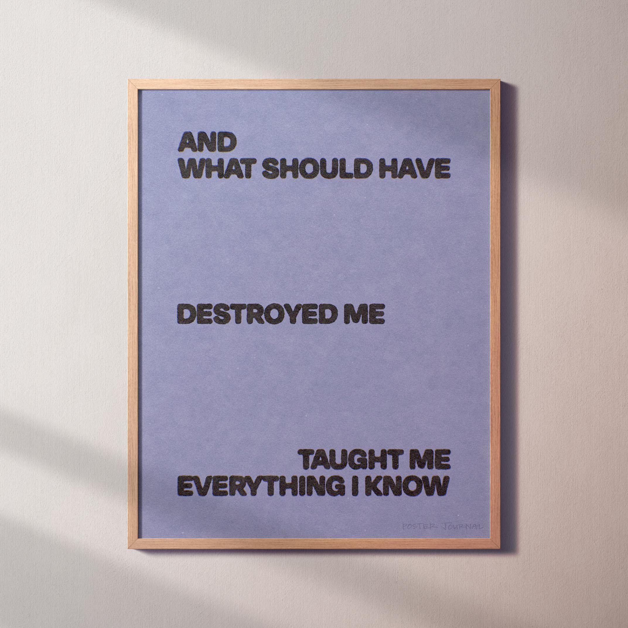 DESTROYED PRINT