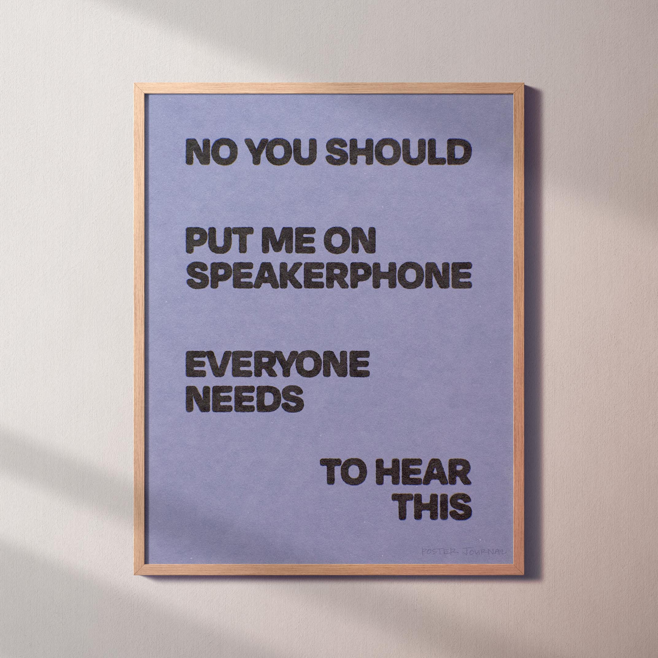 SPEAKERPHONE PRINT