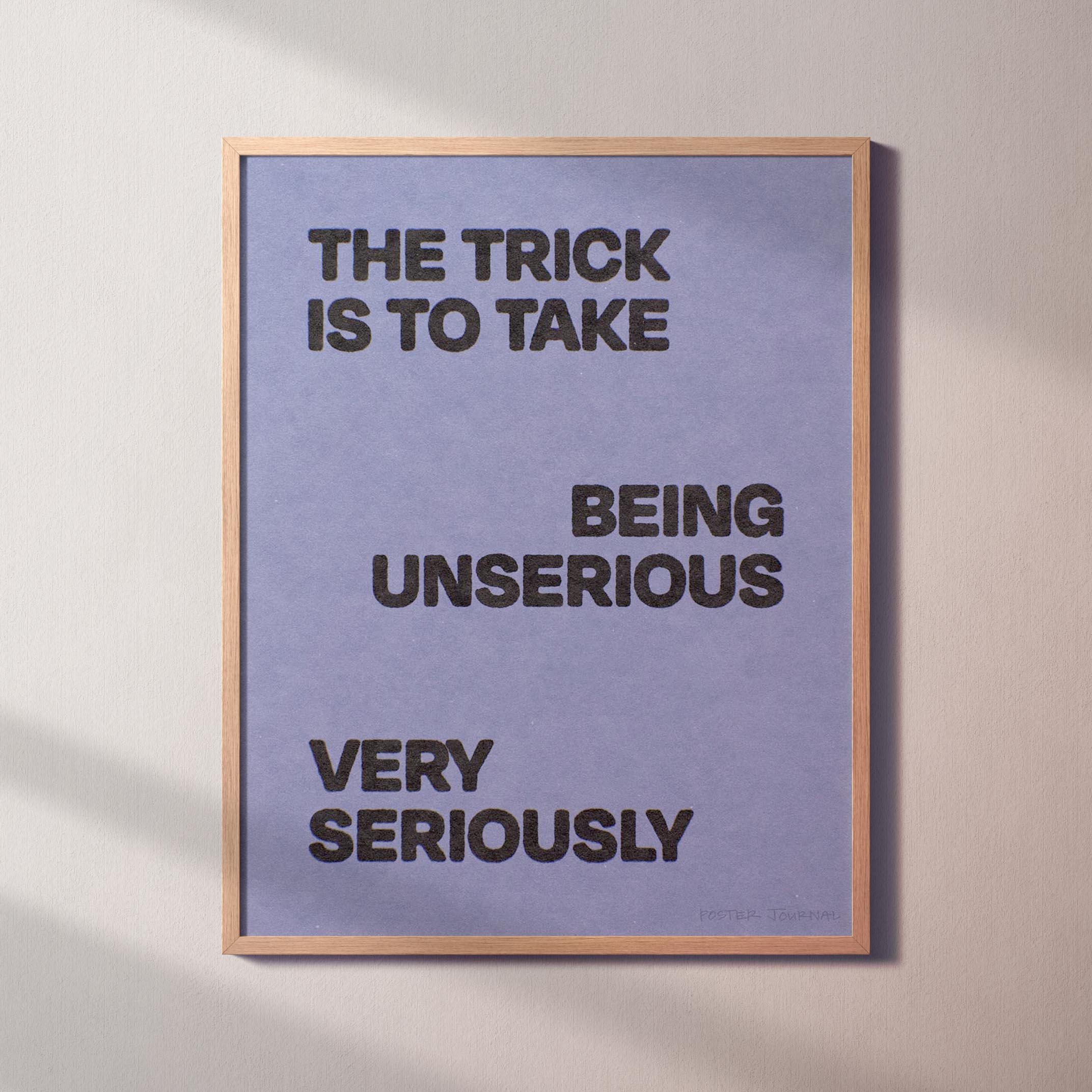 UNSERIOUS PRINT