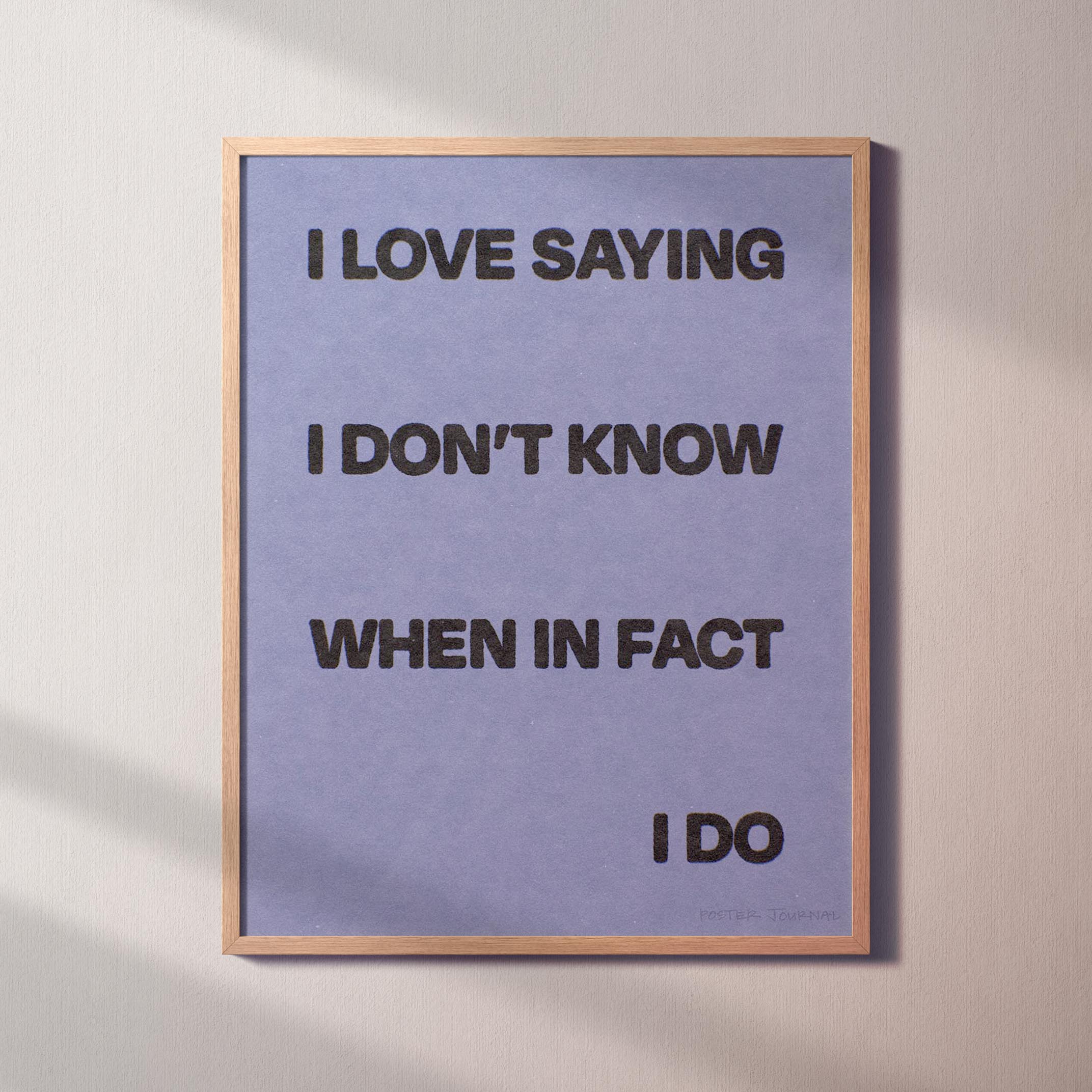SAYING PRINT