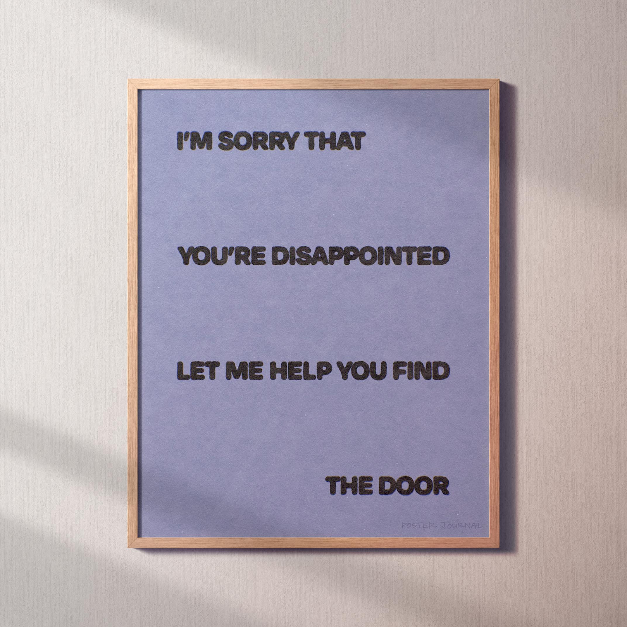 DISAPPOINTED PRINT