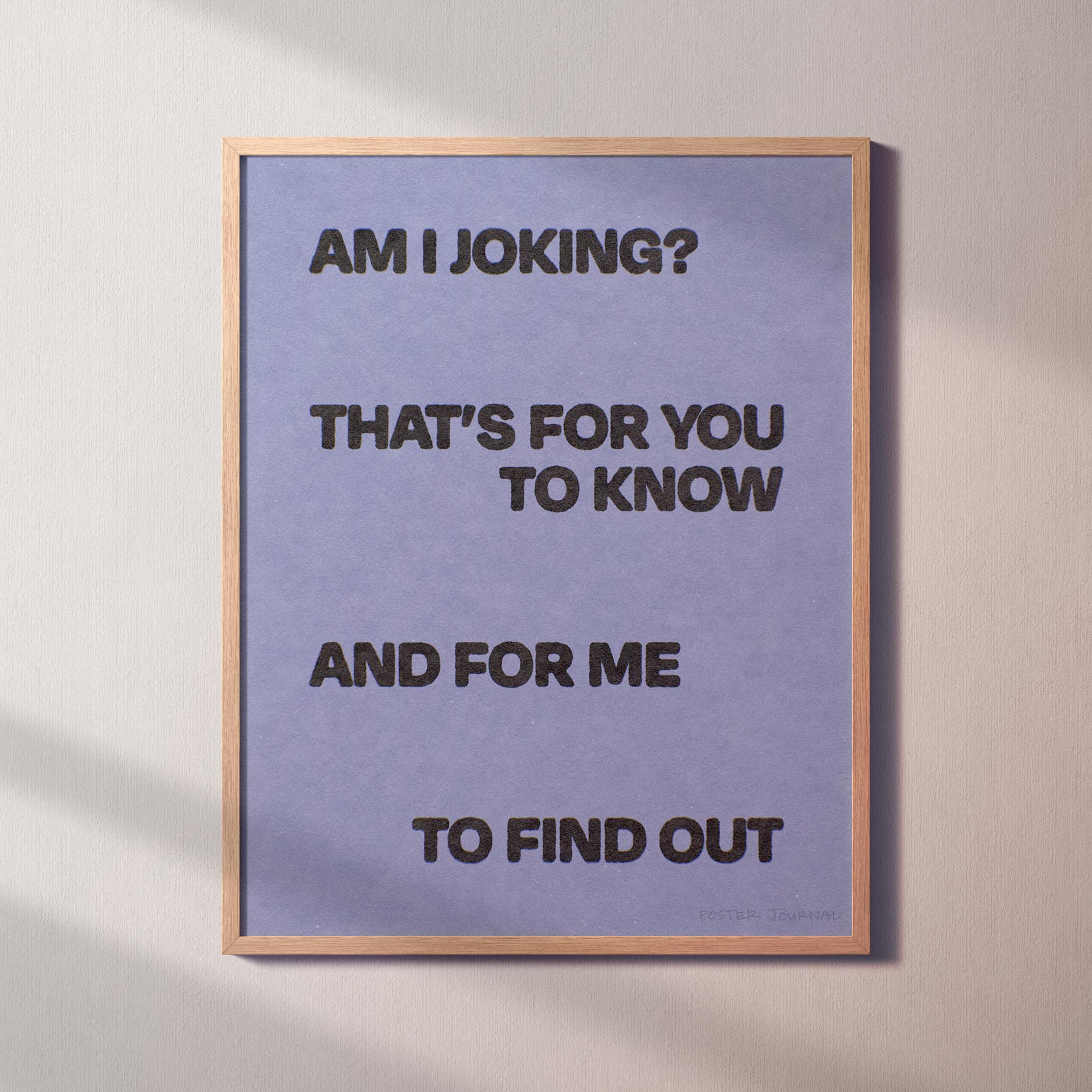 JOKING PRINT