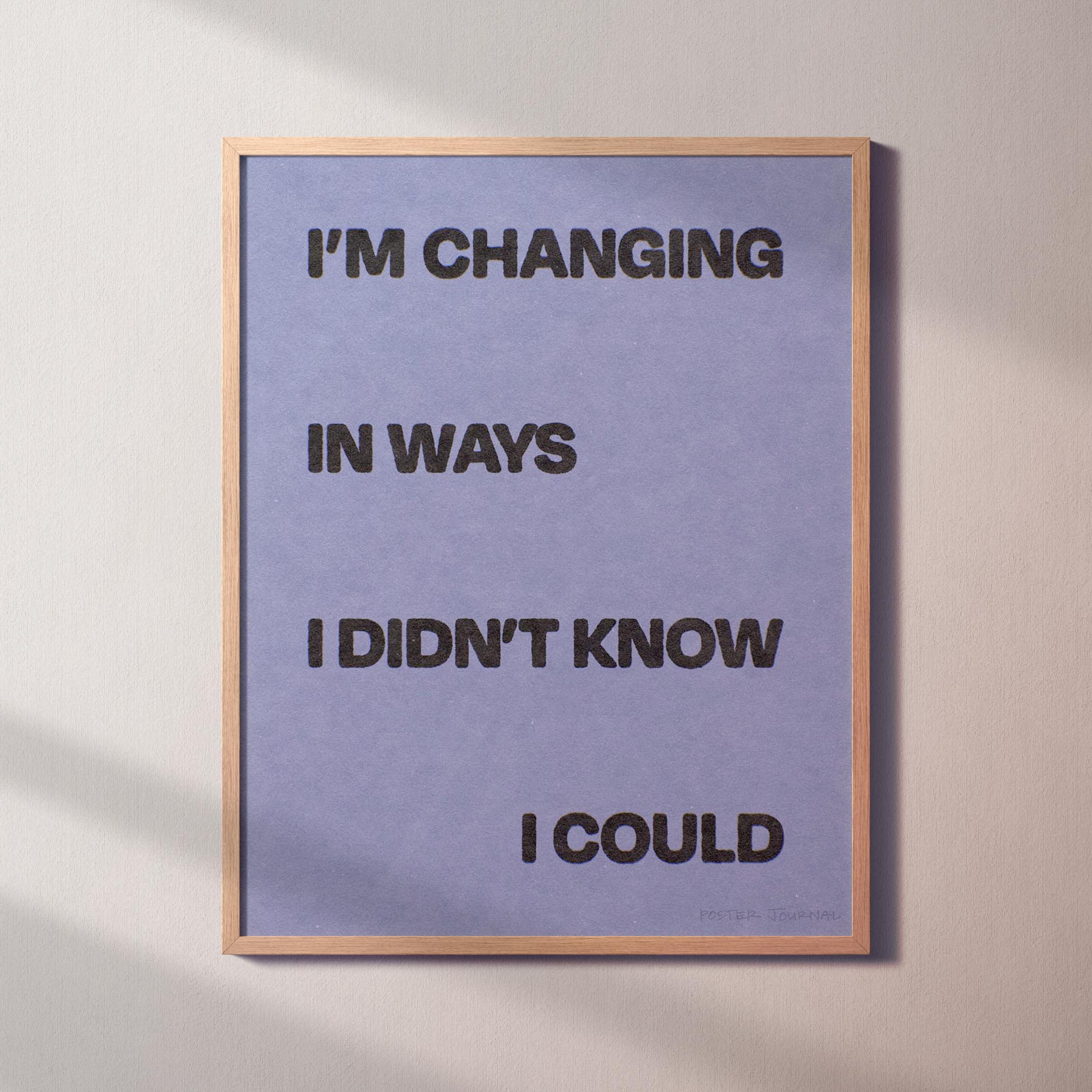 CHANGING PRINT