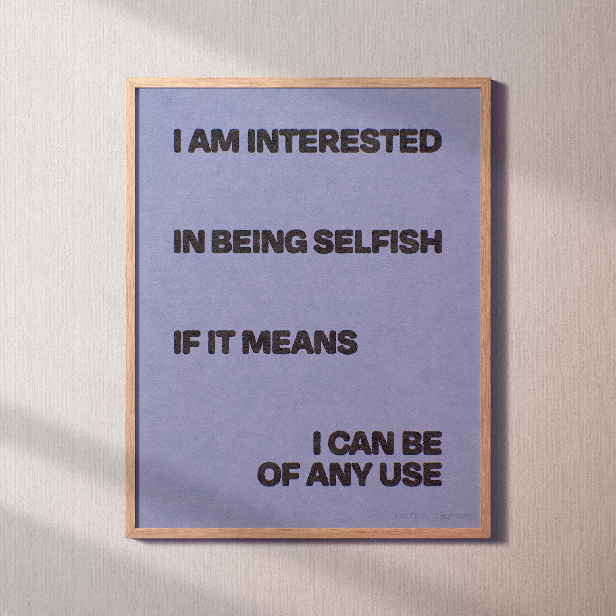 SELFISH PRINT