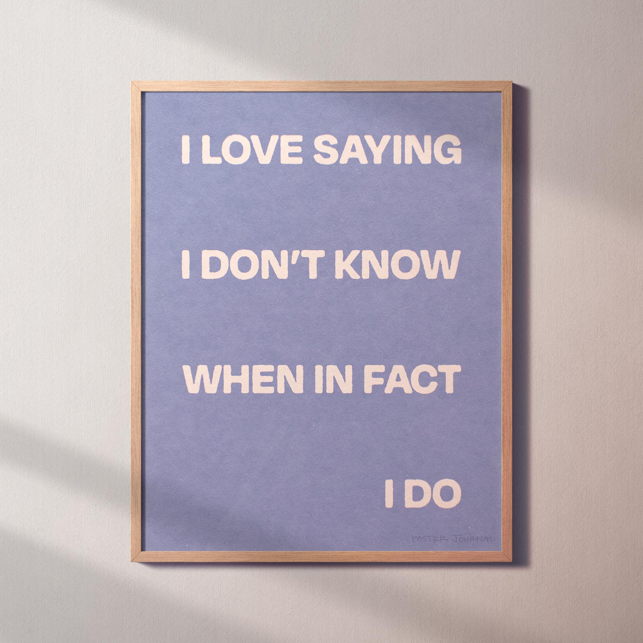 SAYING PRINT