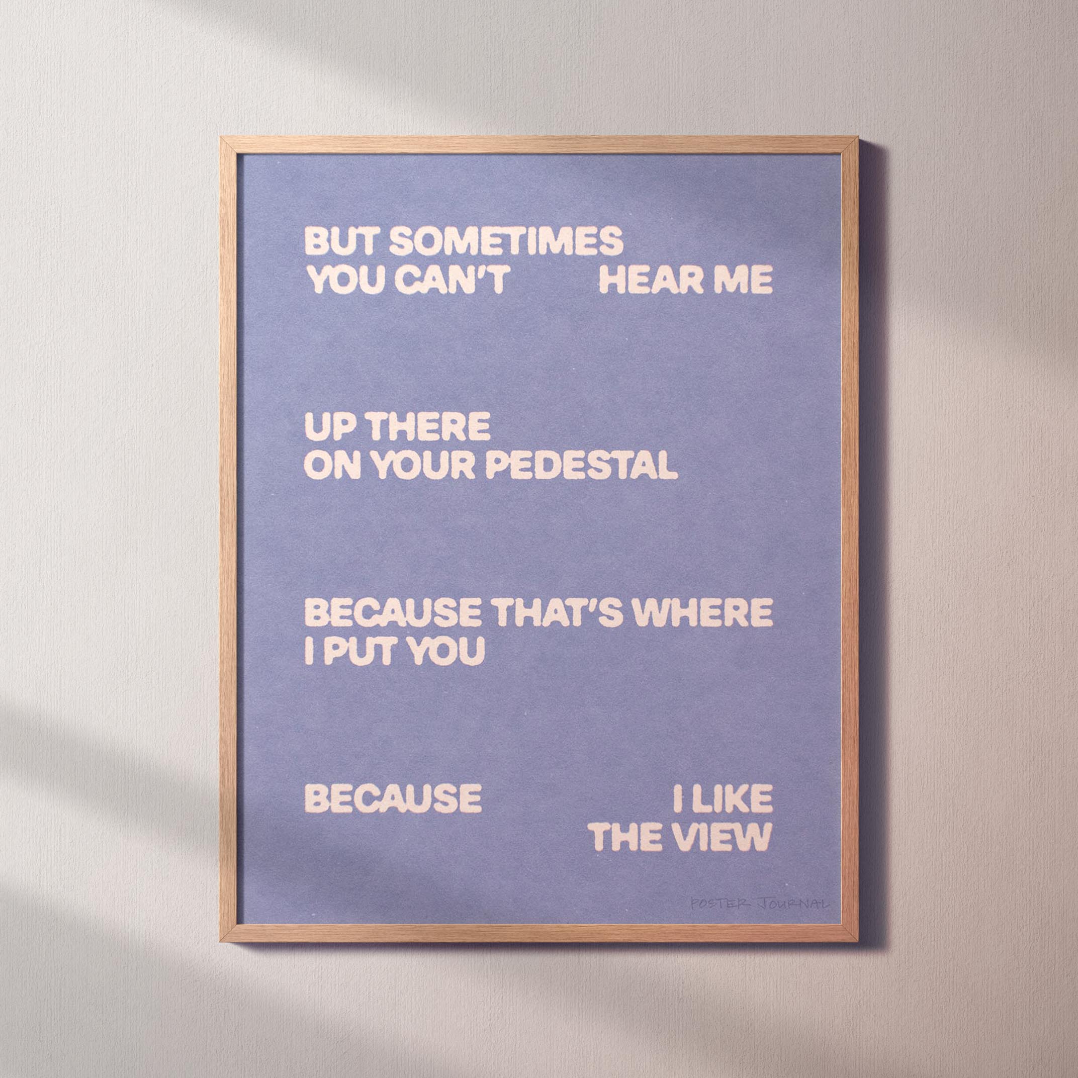 PEDESTAL PRINT