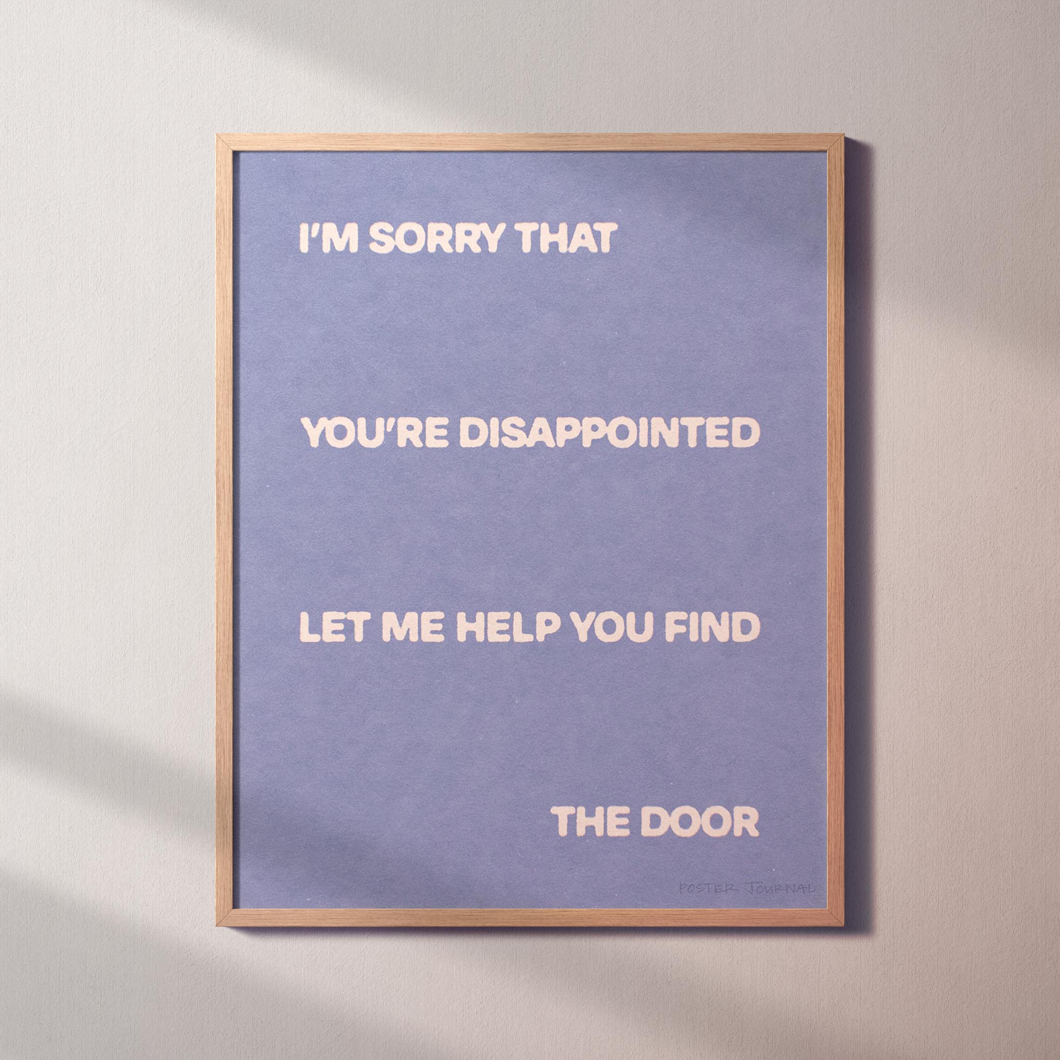 DISAPPOINTED PRINT