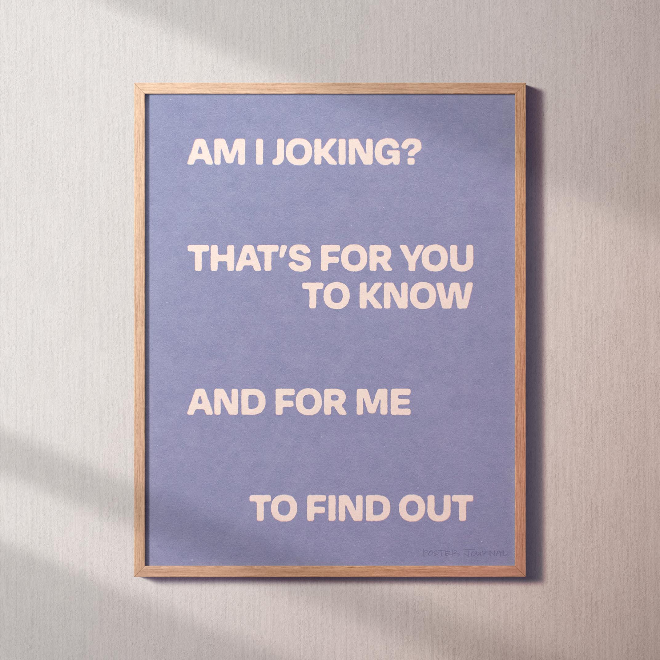 JOKING PRINT