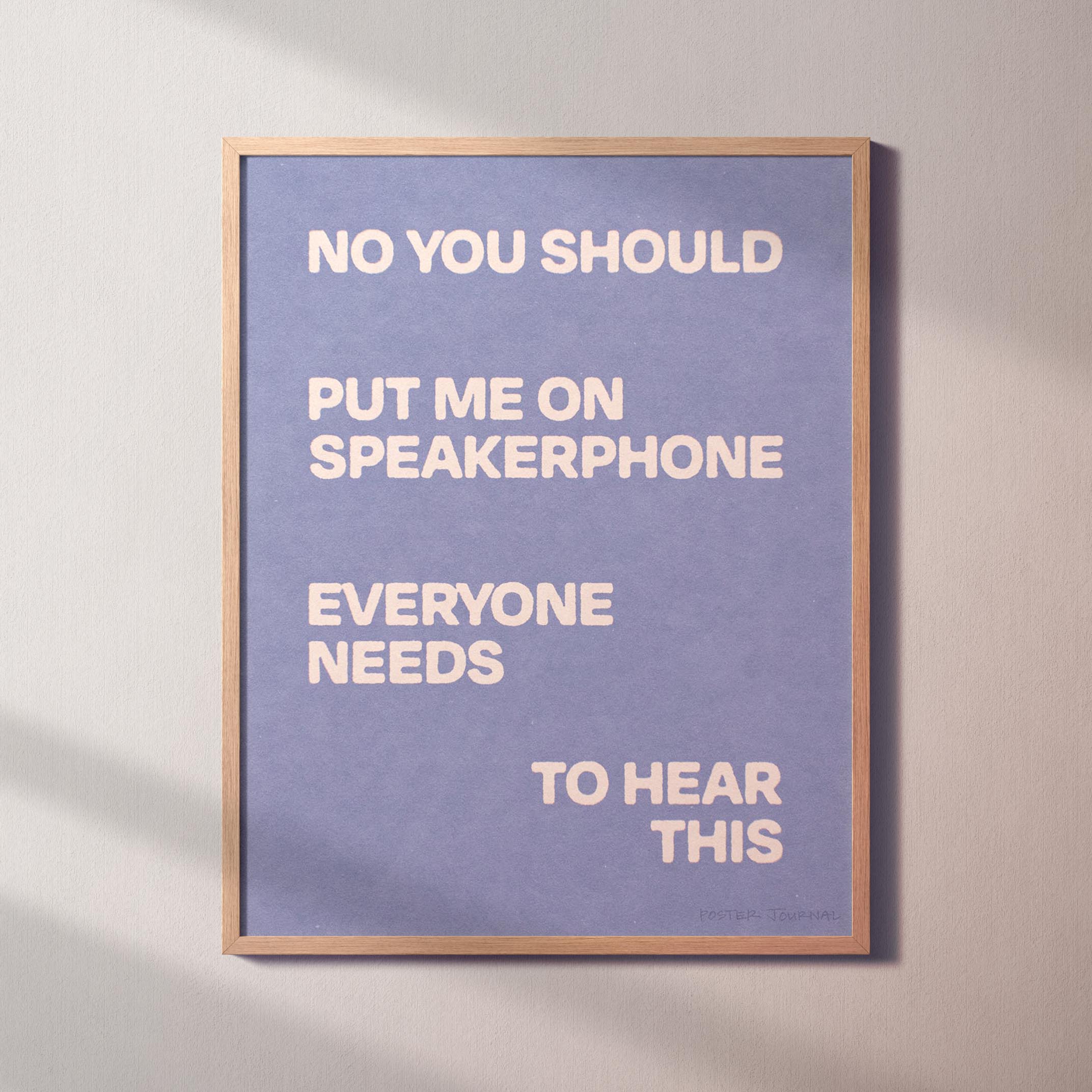 SPEAKERPHONE PRINT