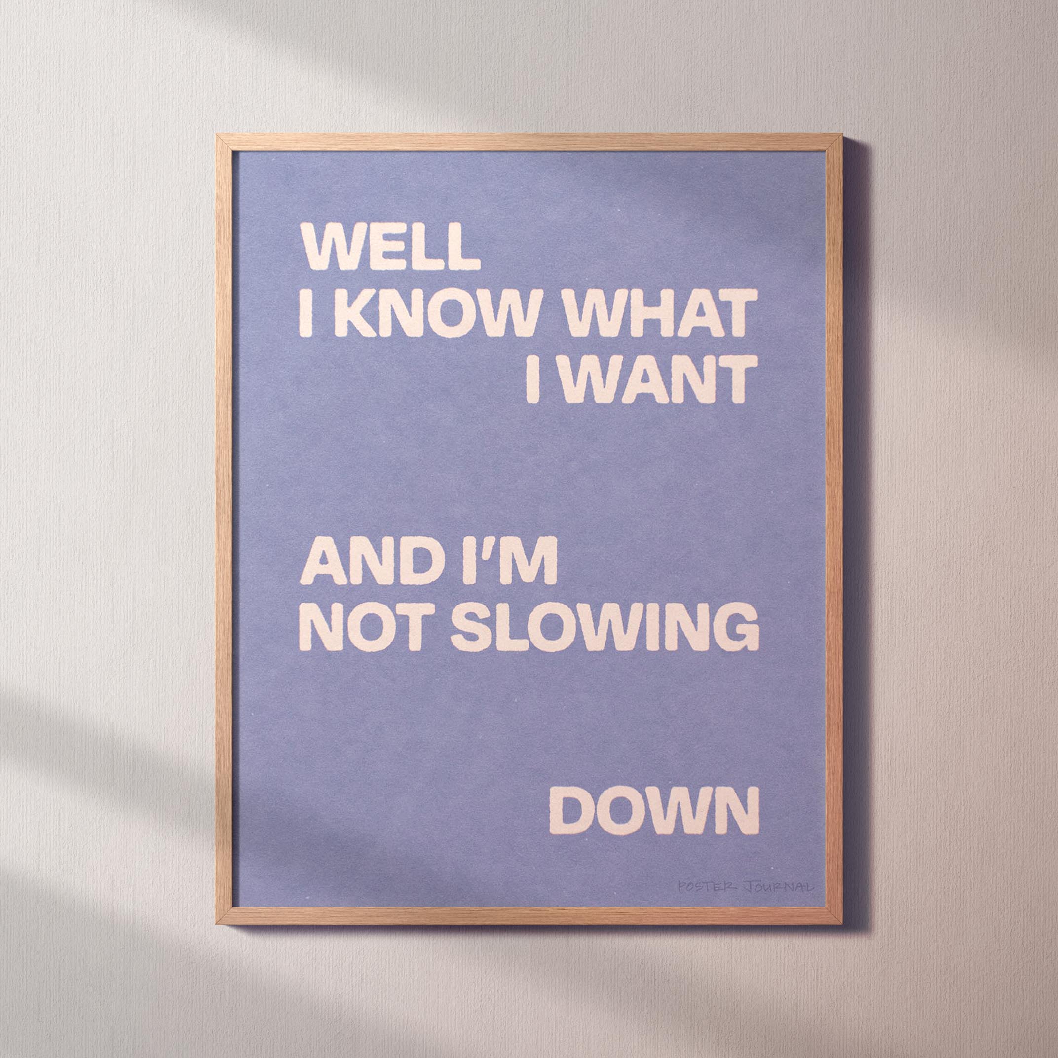 SLOWING PRINT