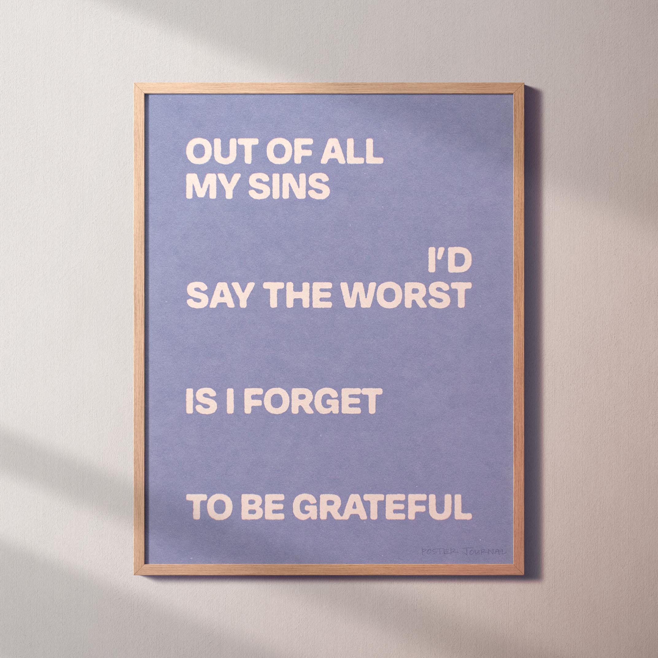 GRATEFUL PRINT