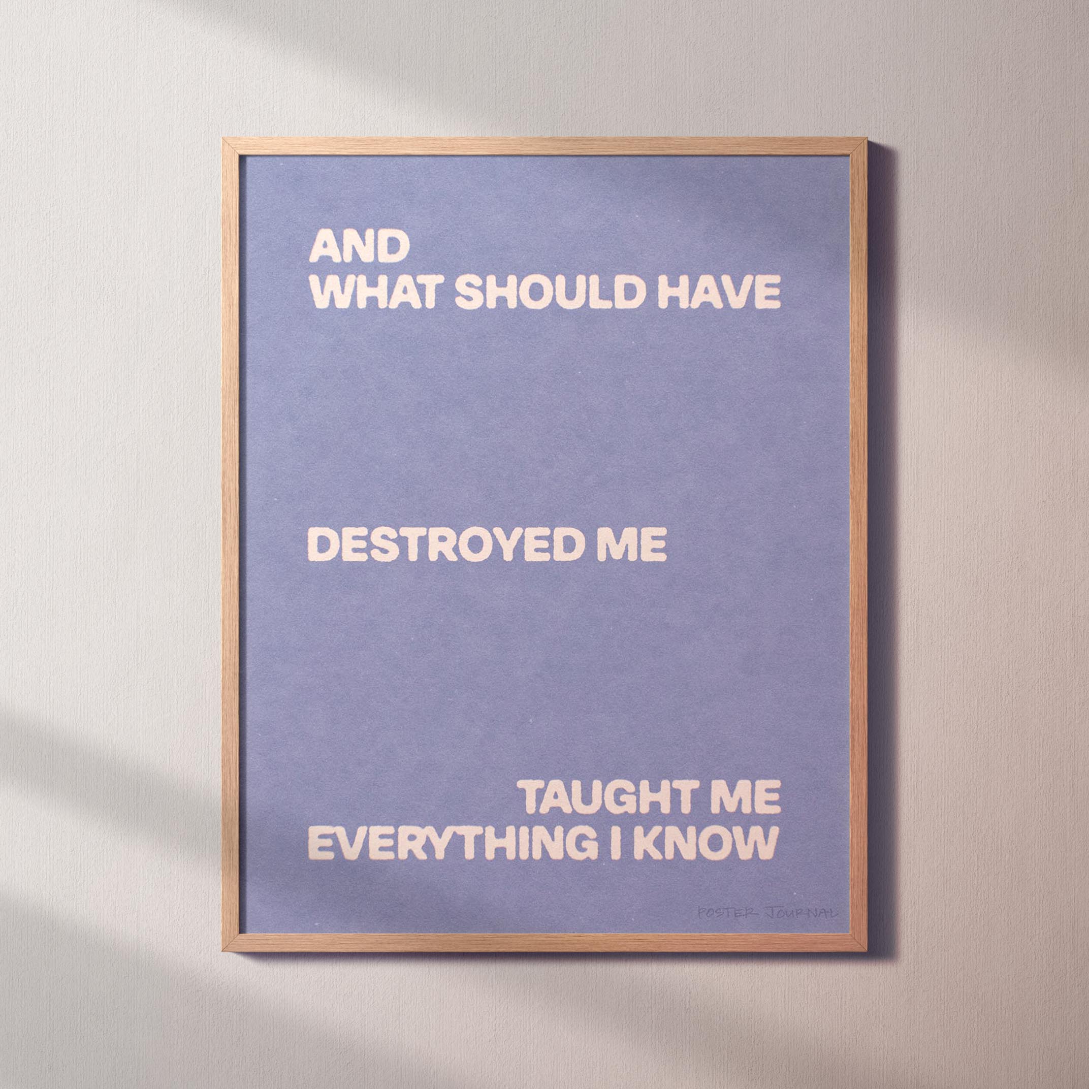 DESTROYED PRINT