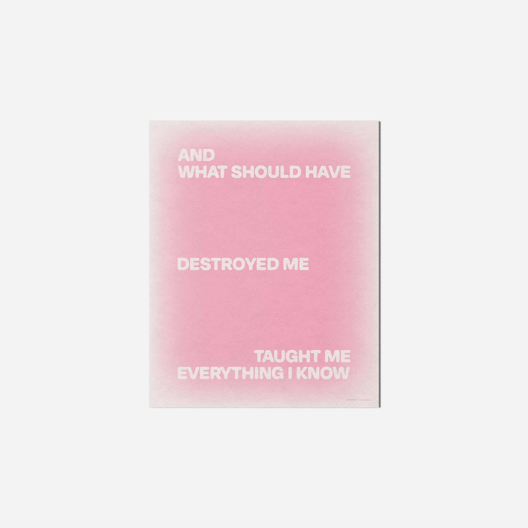 DESTROYED PRINT