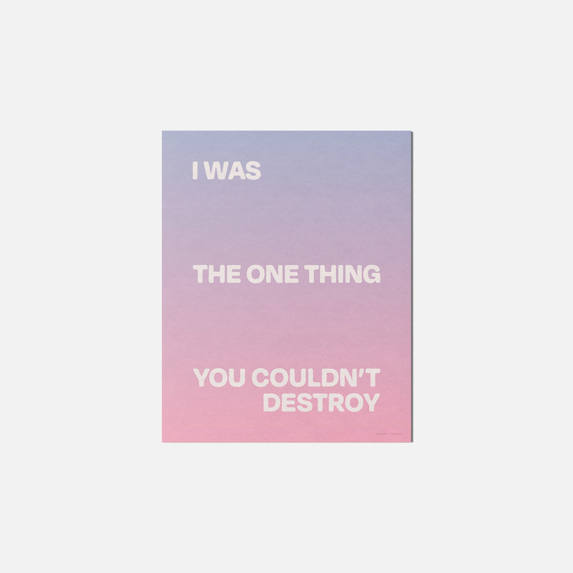 DESTROY PRINT
