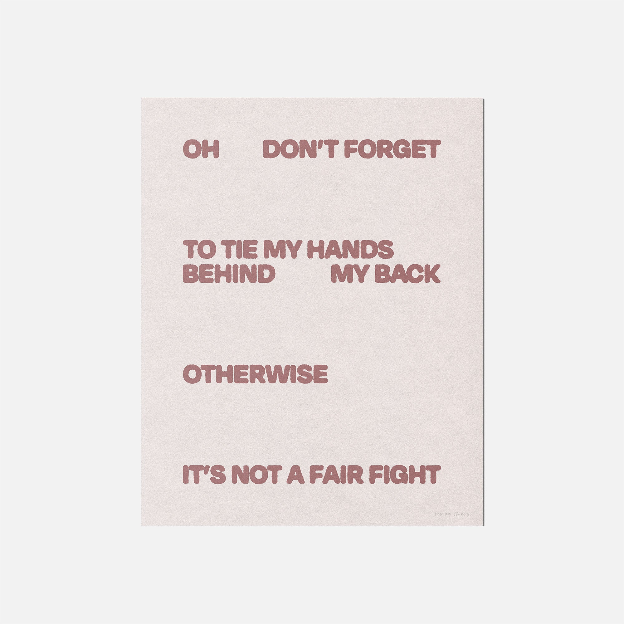 FIGHT PRINT